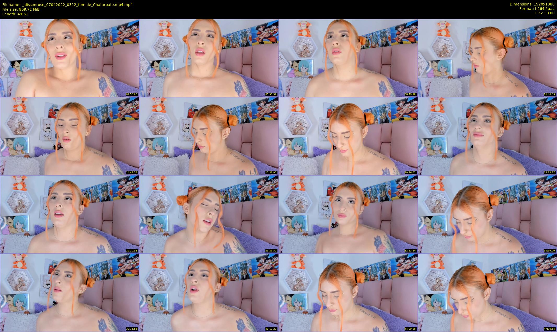 _alissonrose — 50 minute Chaturbate female cam show recording, 1080p, Apr 7, 2022