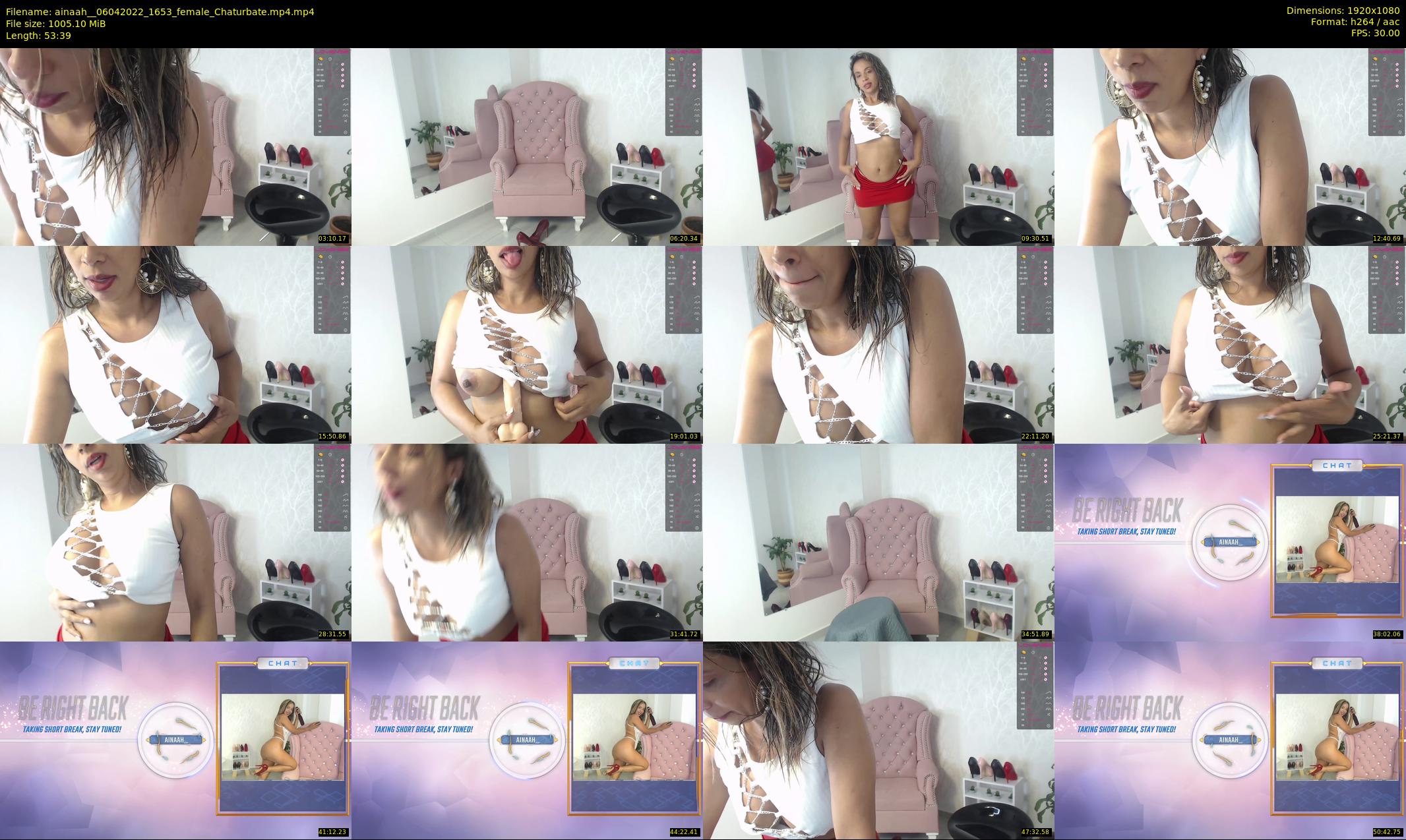 ainaah_ — 54 minute Chaturbate female cam show recording, 1080p, Apr 6, 2022
