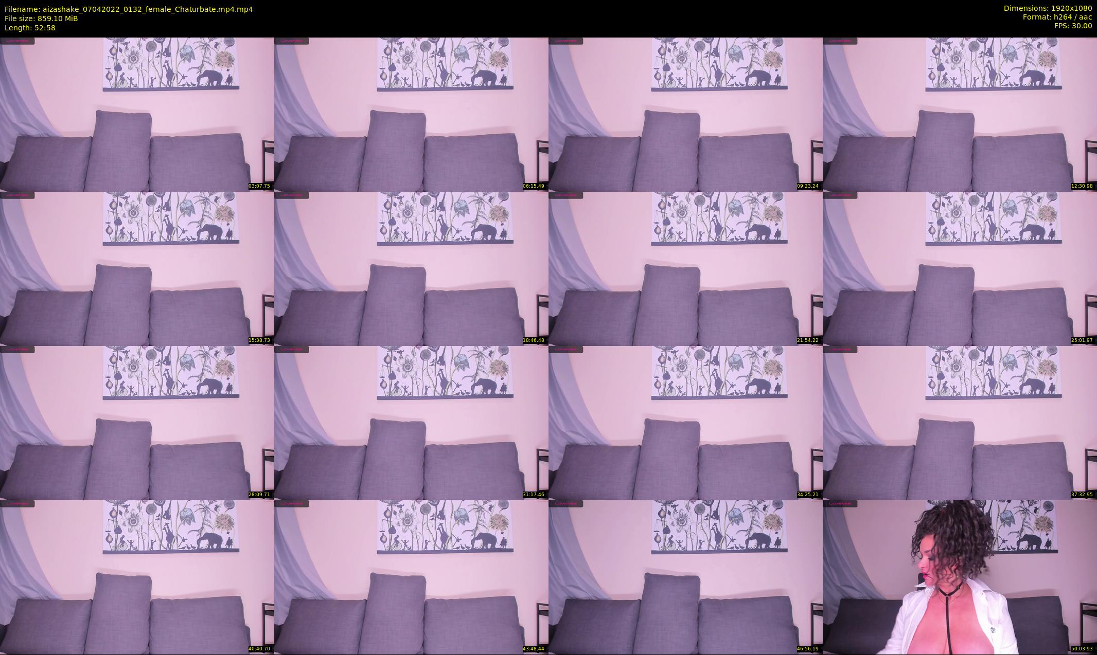 aizashake — 53 minute Chaturbate female cam show recording, 1080p, Apr 7, 2022