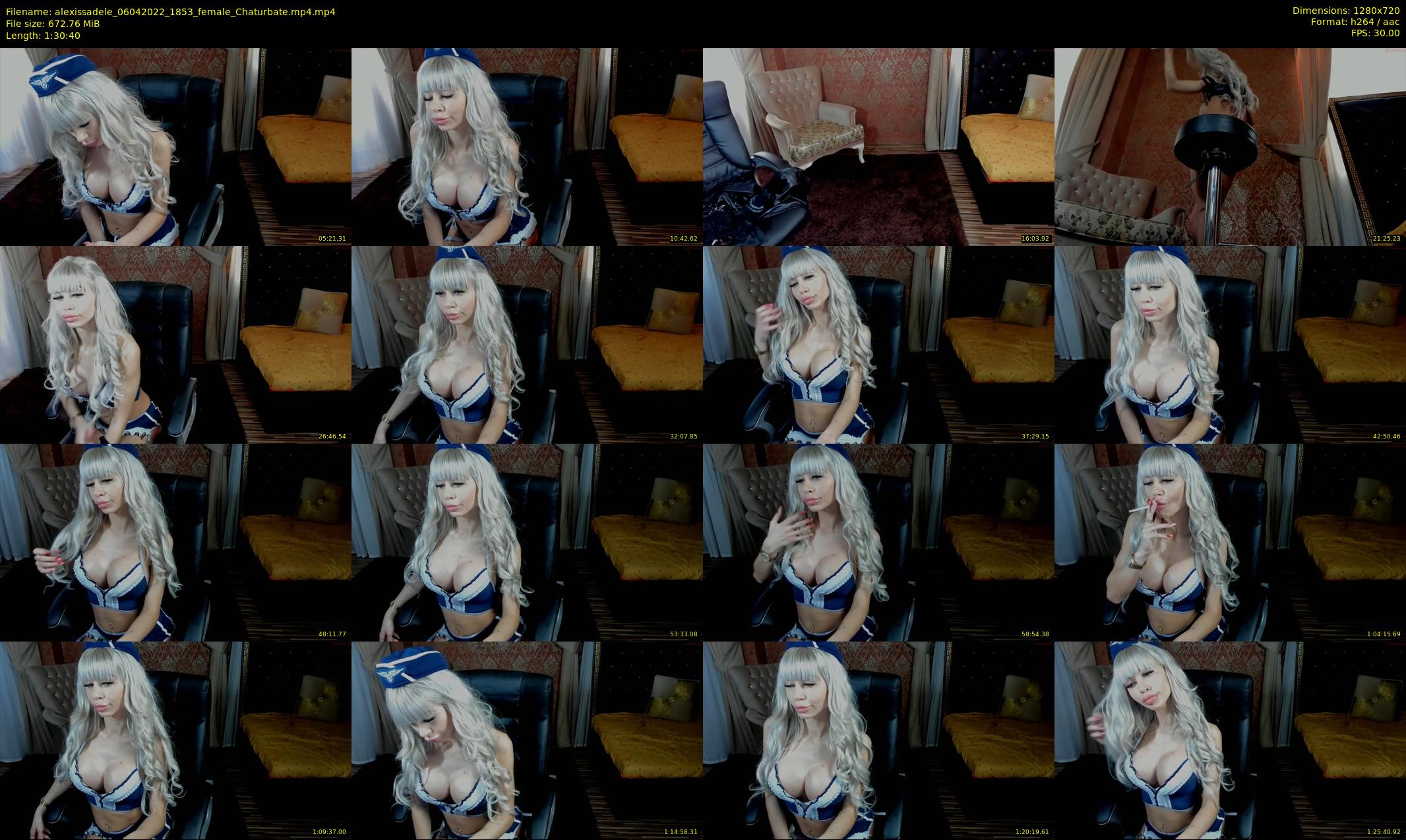 alexissadele — 91 minute Chaturbate female cam show recording, 720p, Apr 6, 2022