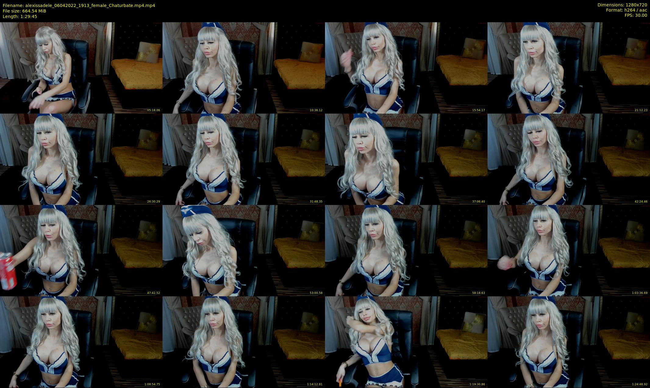 alexissadele — 90 minute Chaturbate female cam show recording, 720p, Apr 6, 2022