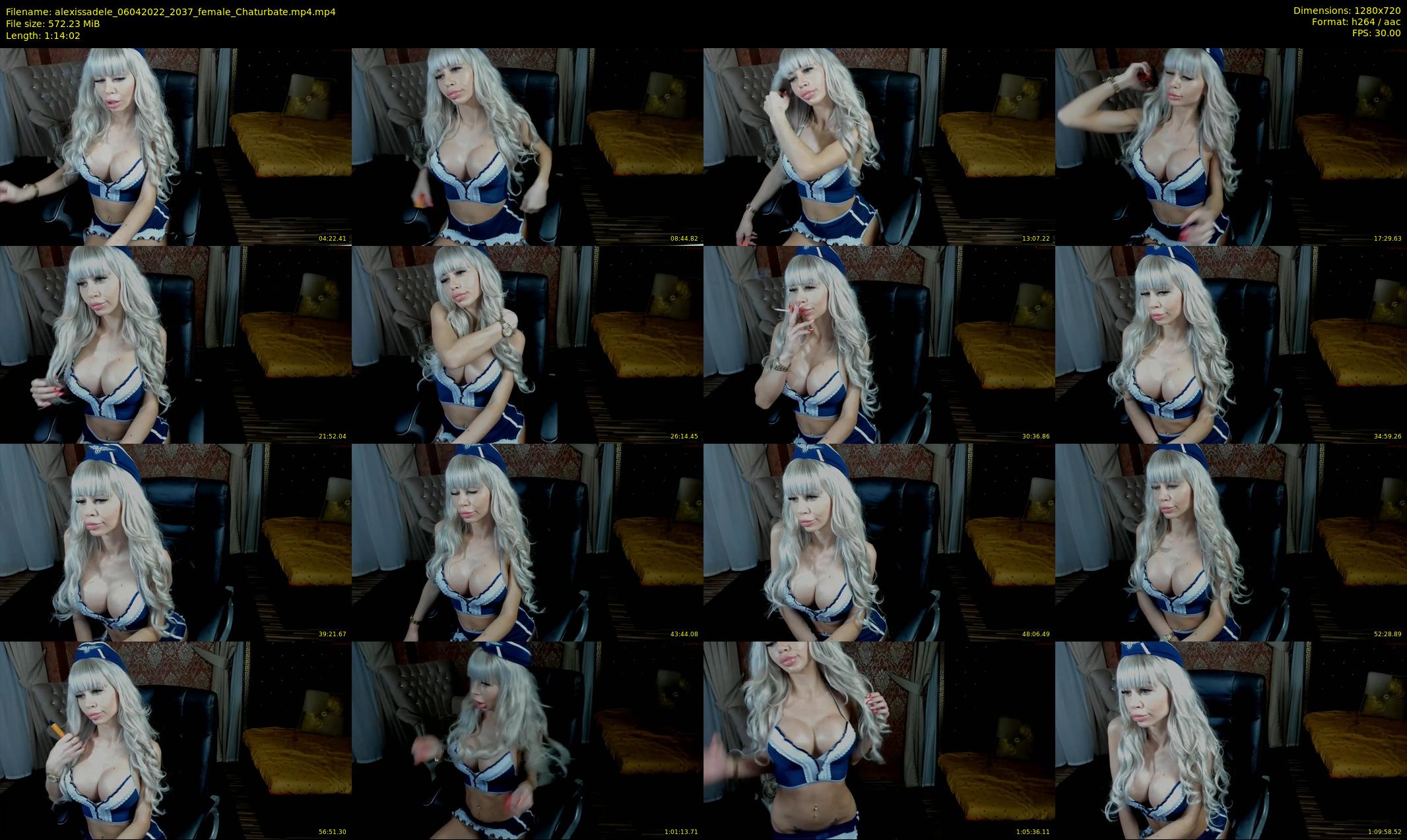alexissadele — 75 minute Chaturbate female cam show recording, 720p, Apr 6, 2022