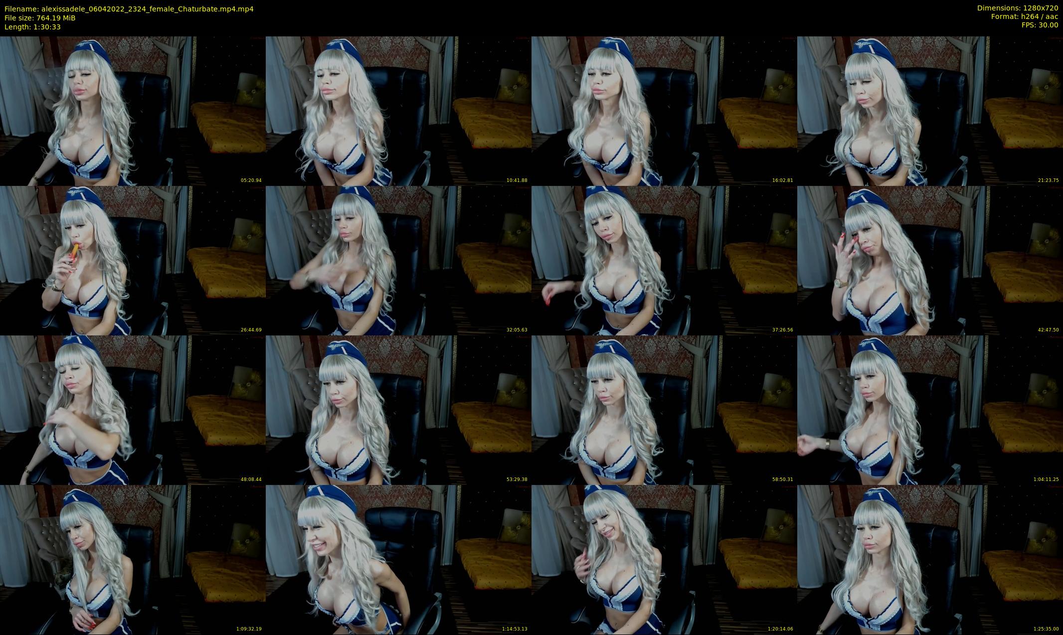alexissadele — 91 minute Chaturbate female cam show recording, 720p, Apr 6, 2022