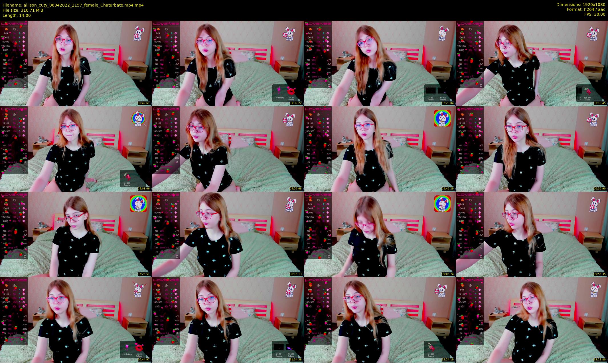 allison_cuty — 14 minute Chaturbate female cam show recording, 1080p, Apr 6, 2022