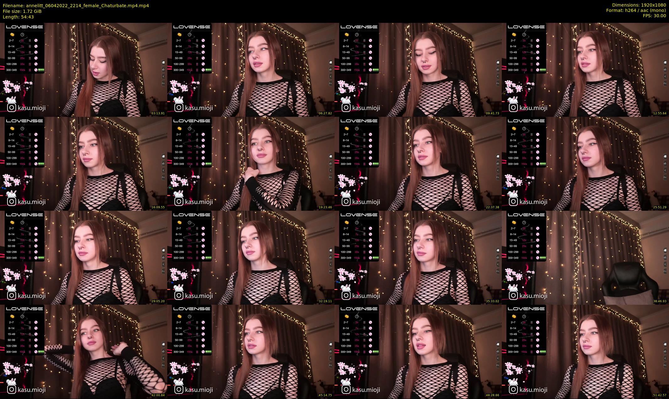annelitt — 55 minute Chaturbate female cam show recording, 1080p, Apr 6, 2022