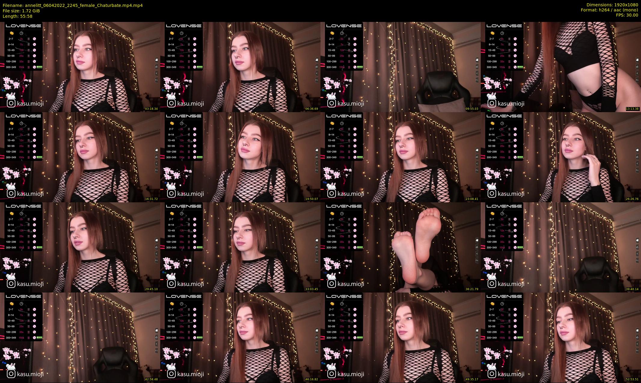 annelitt — 56 minute Chaturbate female cam show recording, 1080p, Apr 6, 2022
