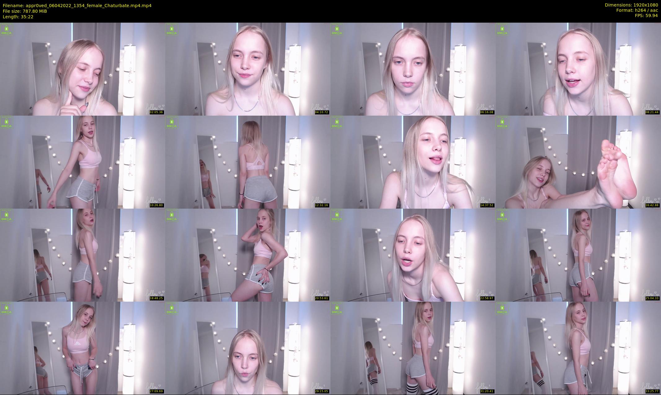 appr0ved — 36 minute Chaturbate female cam show recording, 1080p, Apr 6, 2022