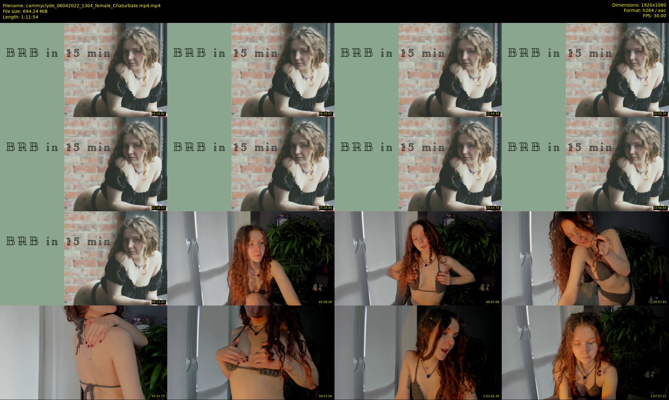 cammyclyde — 72 minute Chaturbate female cam show recording, 1080p, Apr 6, 2022