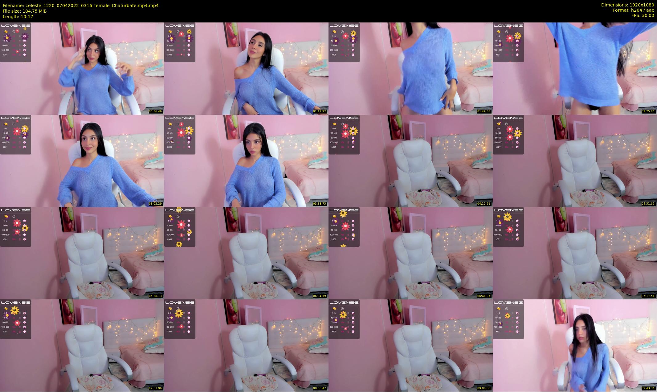 celeste_1220 — 11 minute Chaturbate female cam show recording, 1080p, Apr 7, 2022