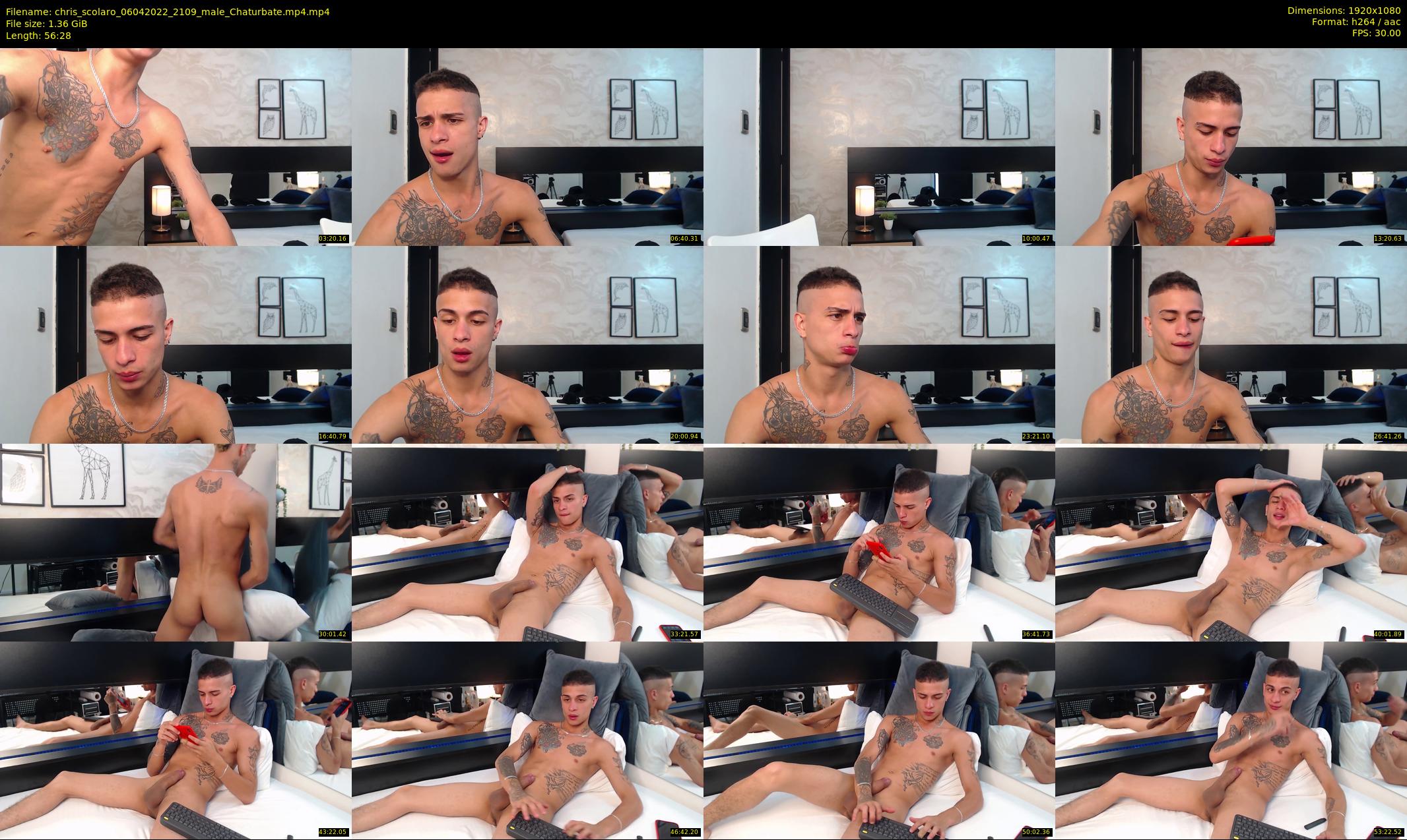 chris_scolaro — 57 minute Chaturbate male cam show recording, 1080p, Apr 6, 2022