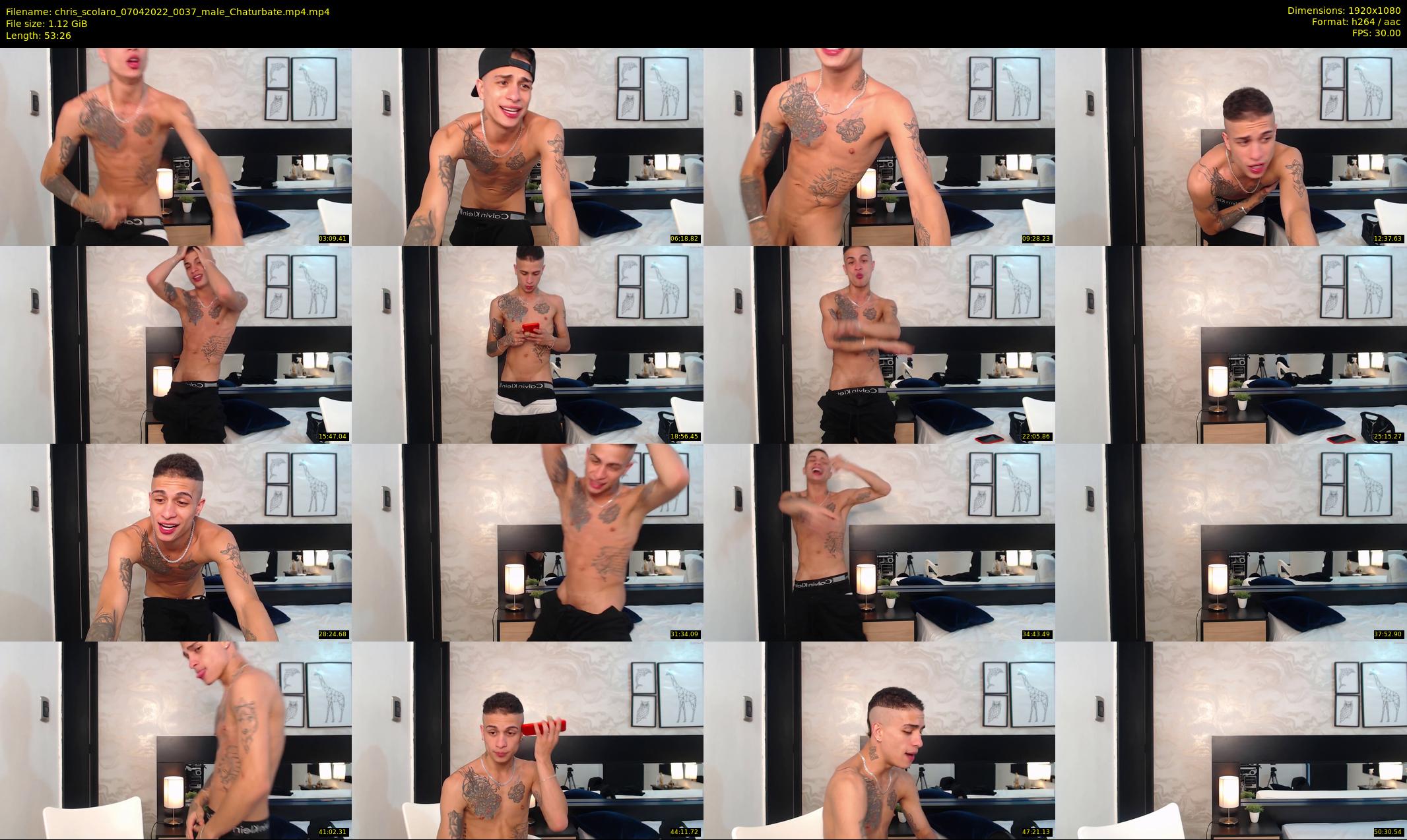 chris_scolaro — 54 minute Chaturbate male cam show recording, 1080p, Apr 7, 2022