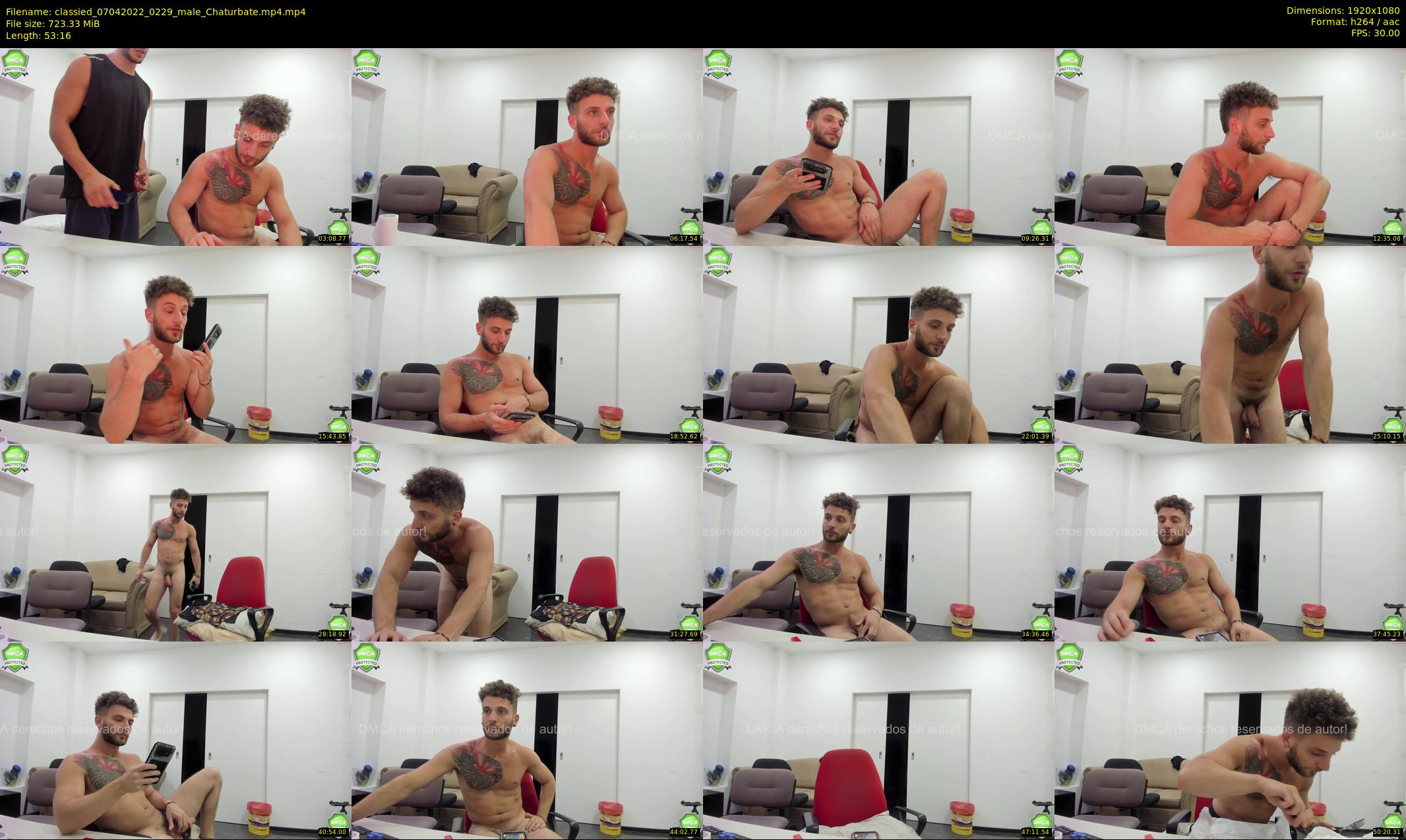 classied — 54 minute Chaturbate male cam show recording, 1080p, Apr 7, 2022