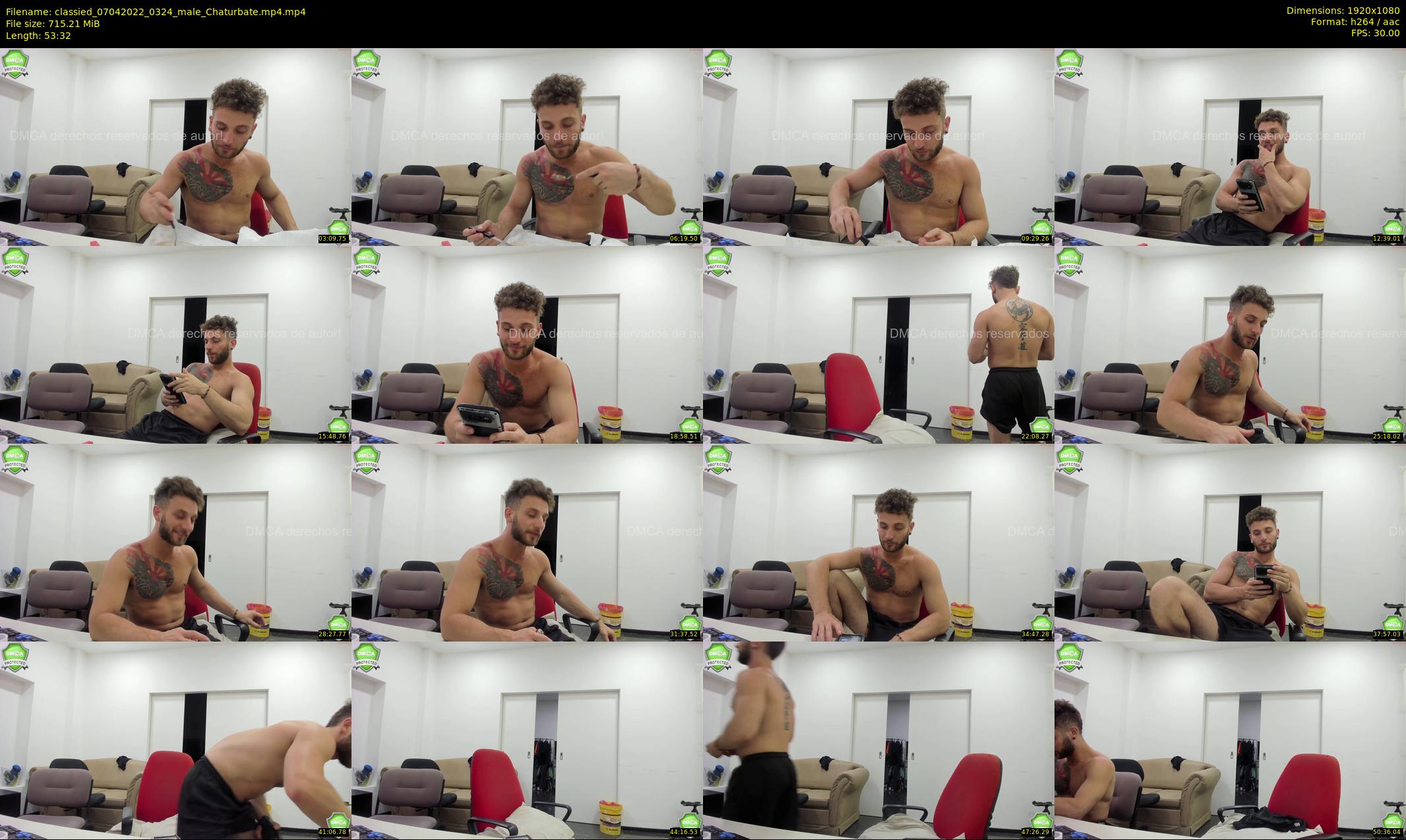 classied — 54 minute Chaturbate male cam show recording, 1080p, Apr 7, 2022