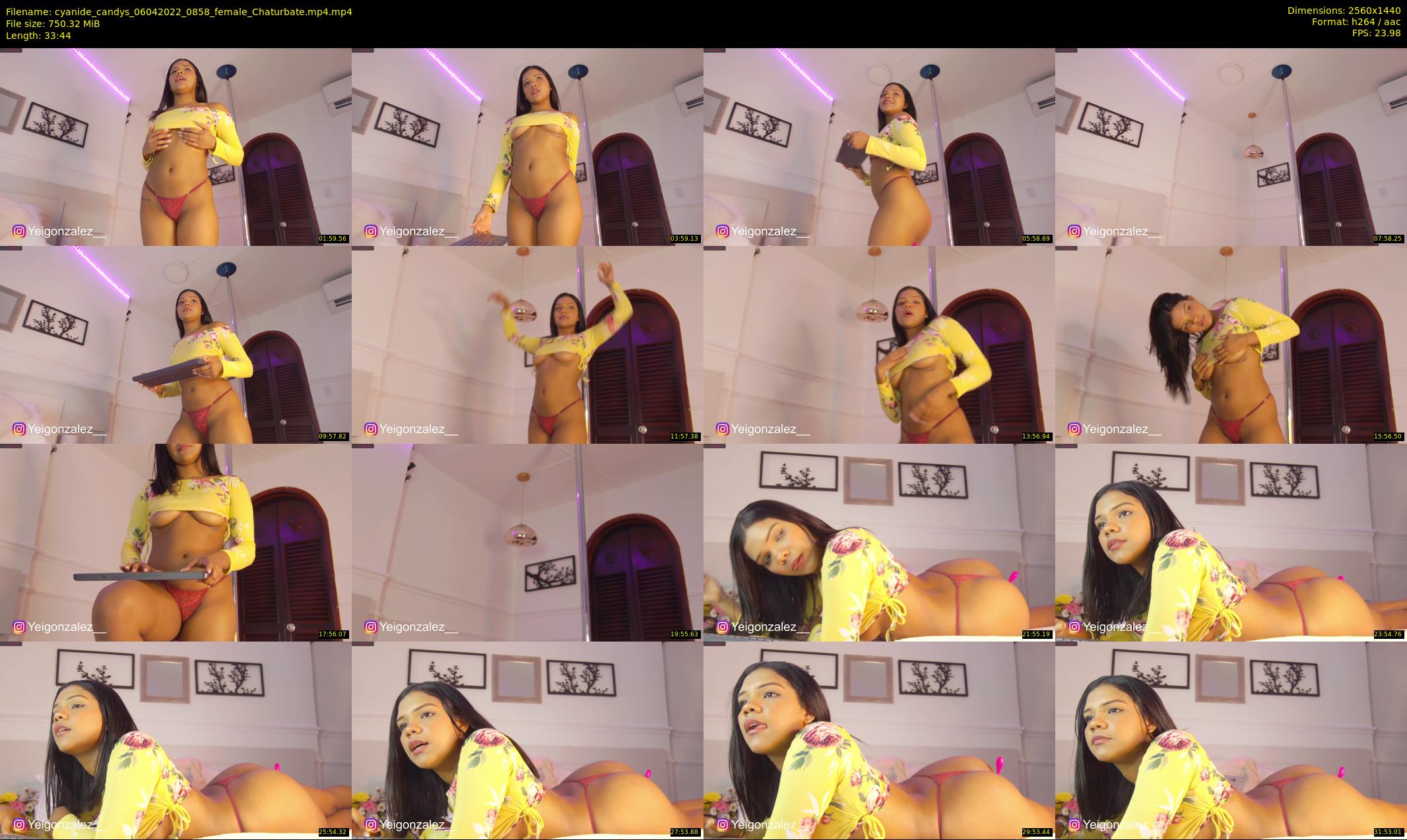cyanide_candys — 34 minute Chaturbate female cam show recording, 1080p, Apr 6, 2022
