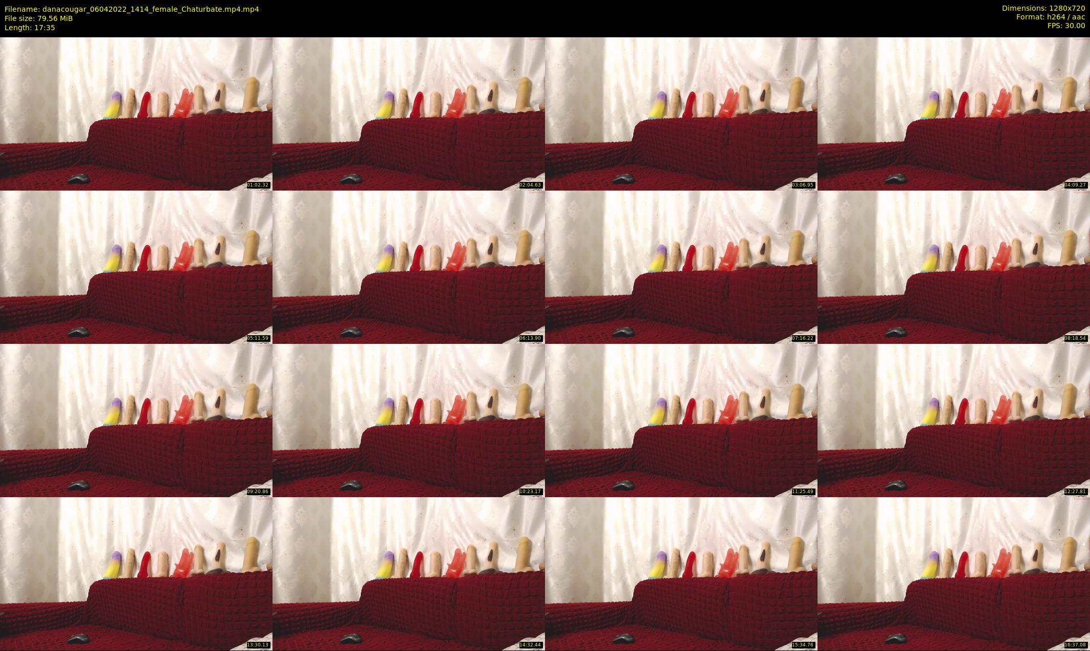 danacougar — 18 minute Chaturbate female cam show recording, 720p, Apr 6, 2022