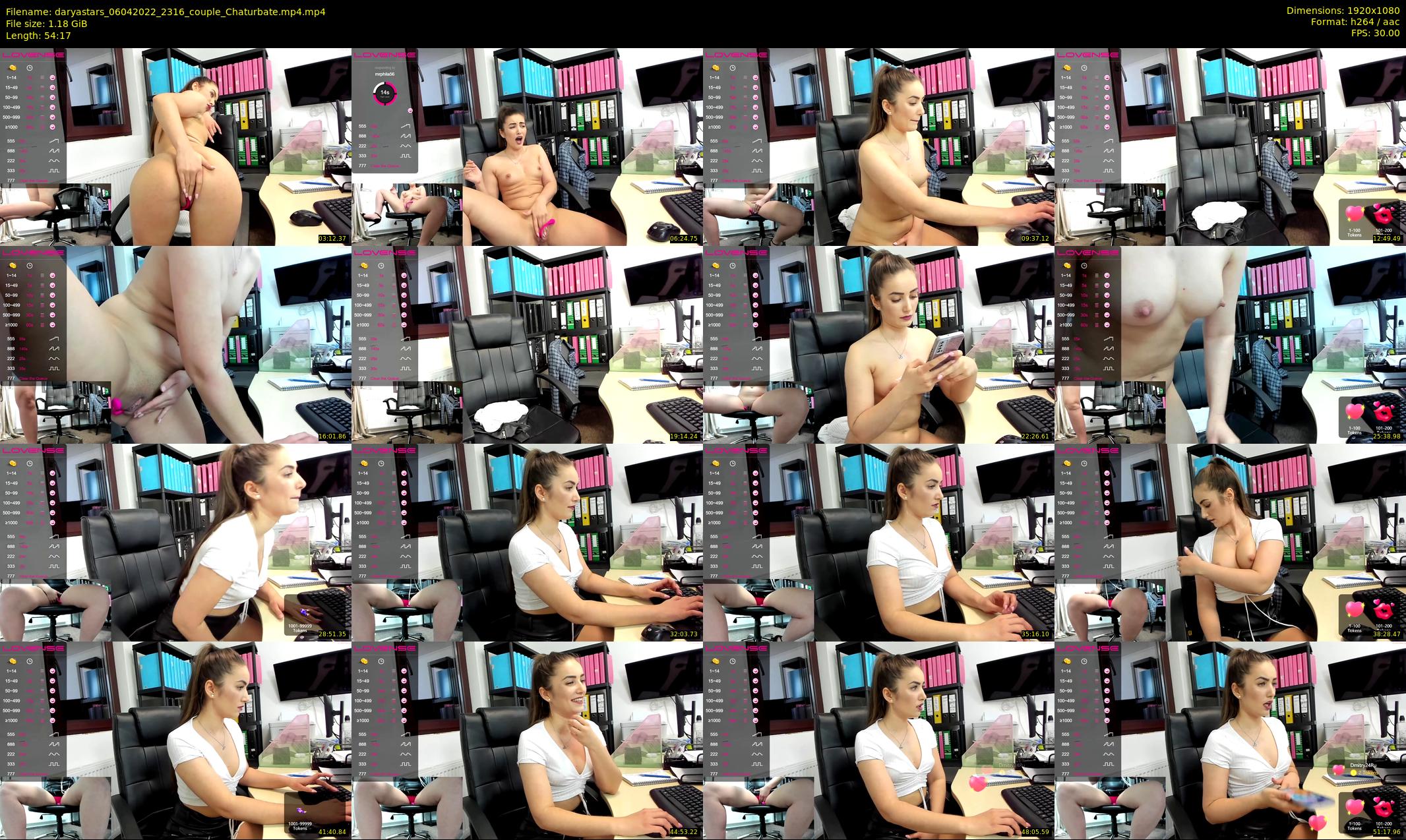 daryastars — 55 minute Chaturbate couple cam show recording, 1080p, Apr 6, 2022