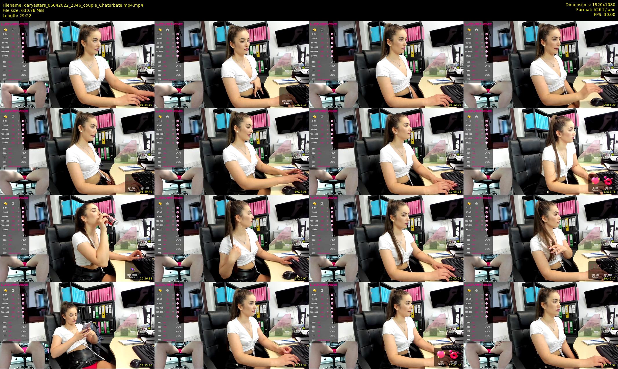 daryastars — 30 minute Chaturbate couple cam show recording, 1080p, Apr 6, 2022