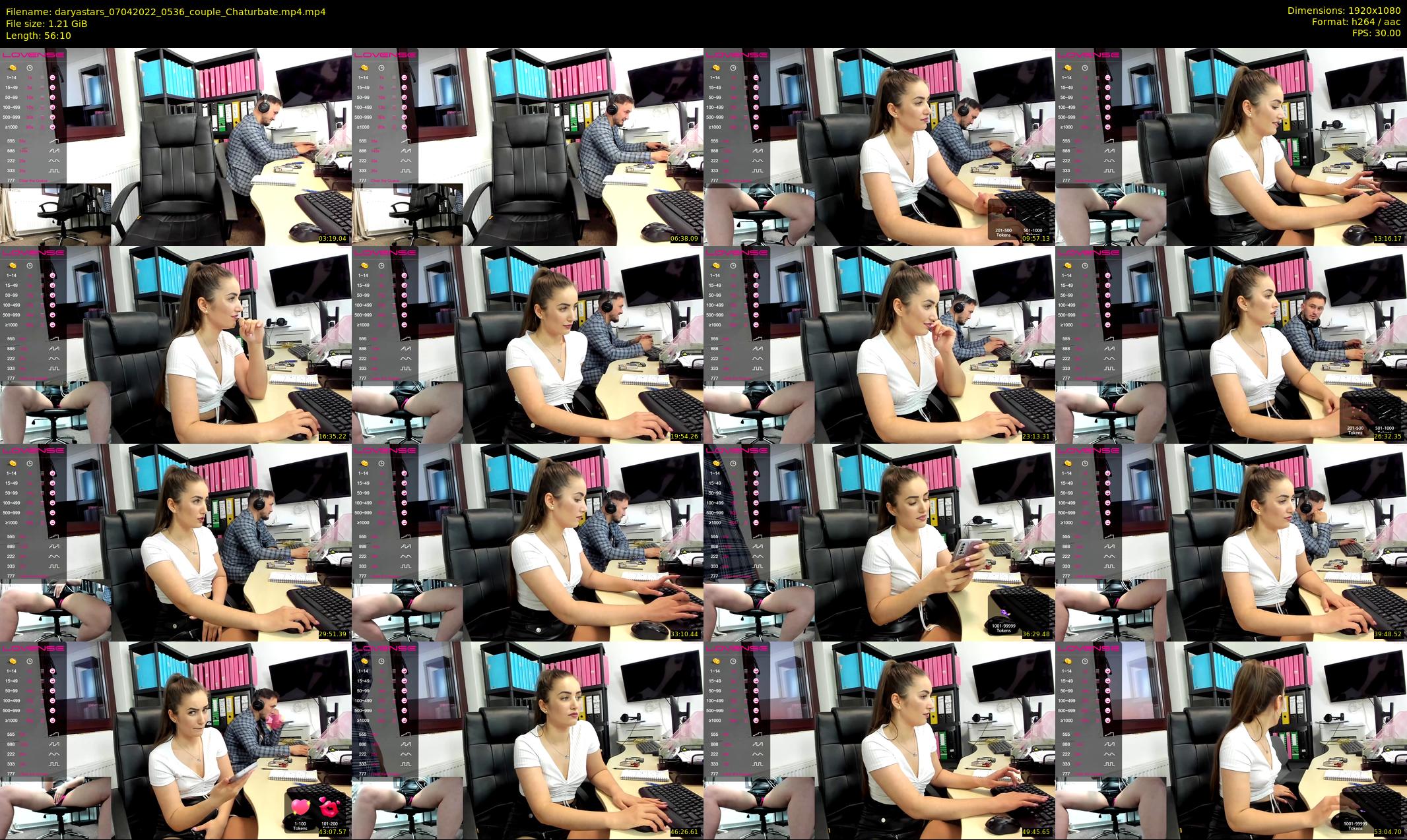 daryastars — 57 minute Chaturbate couple cam show recording, 1080p, Apr 7, 2022