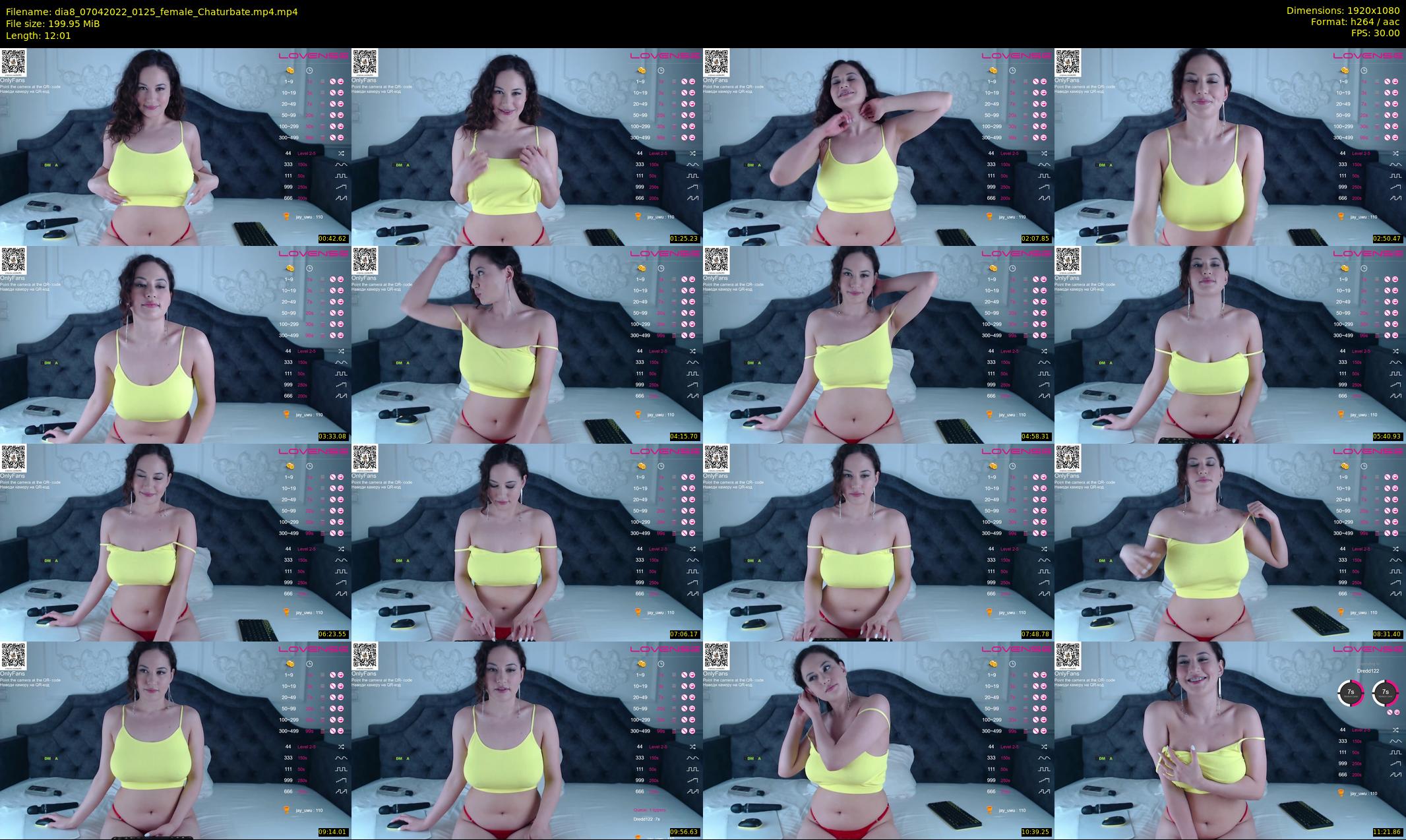 dia8 — 13 minute Chaturbate female cam show recording, 1080p, Apr 7, 2022