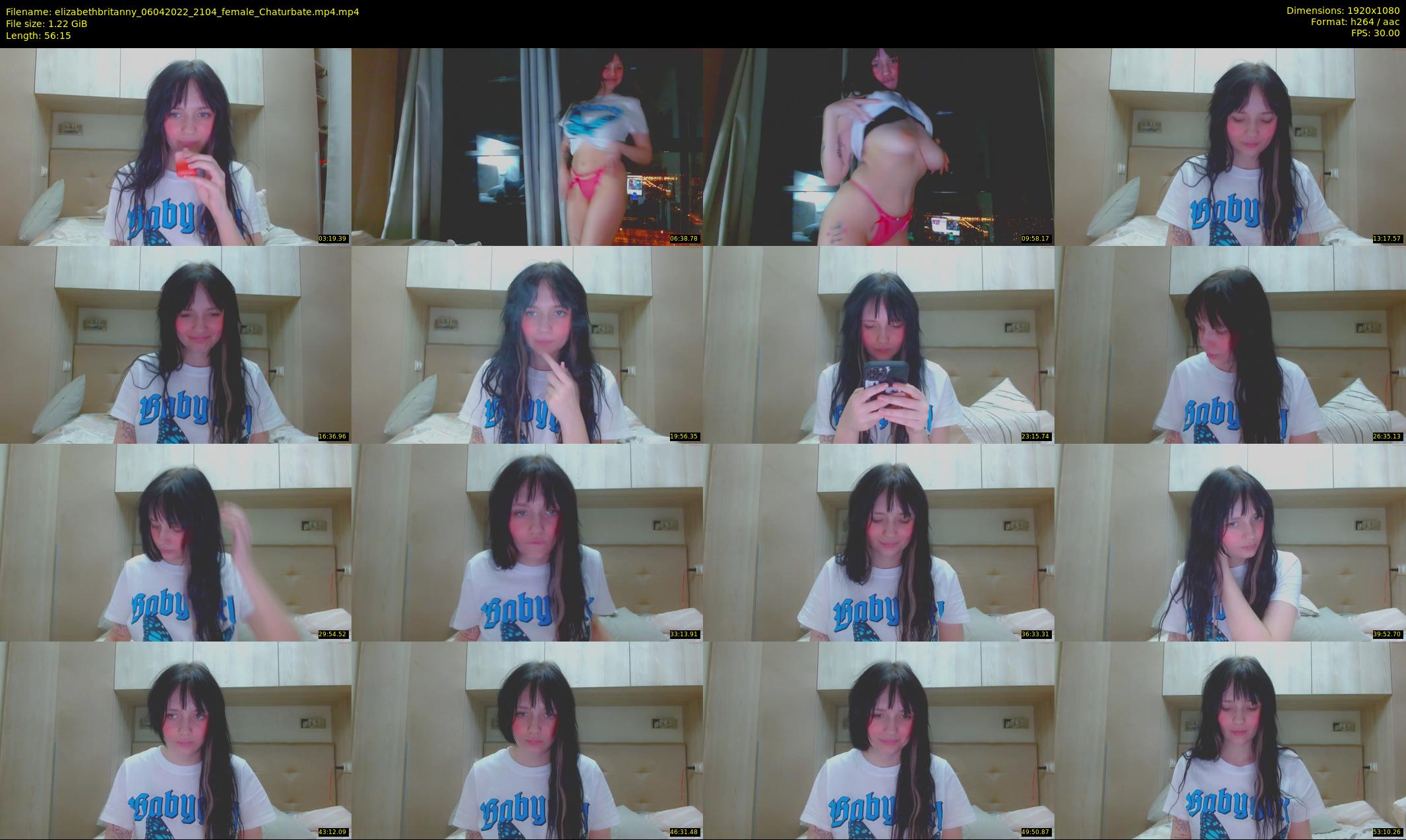 elizabethbritanny — 57 minute Chaturbate female cam show recording, 1080p, Apr 6, 2022