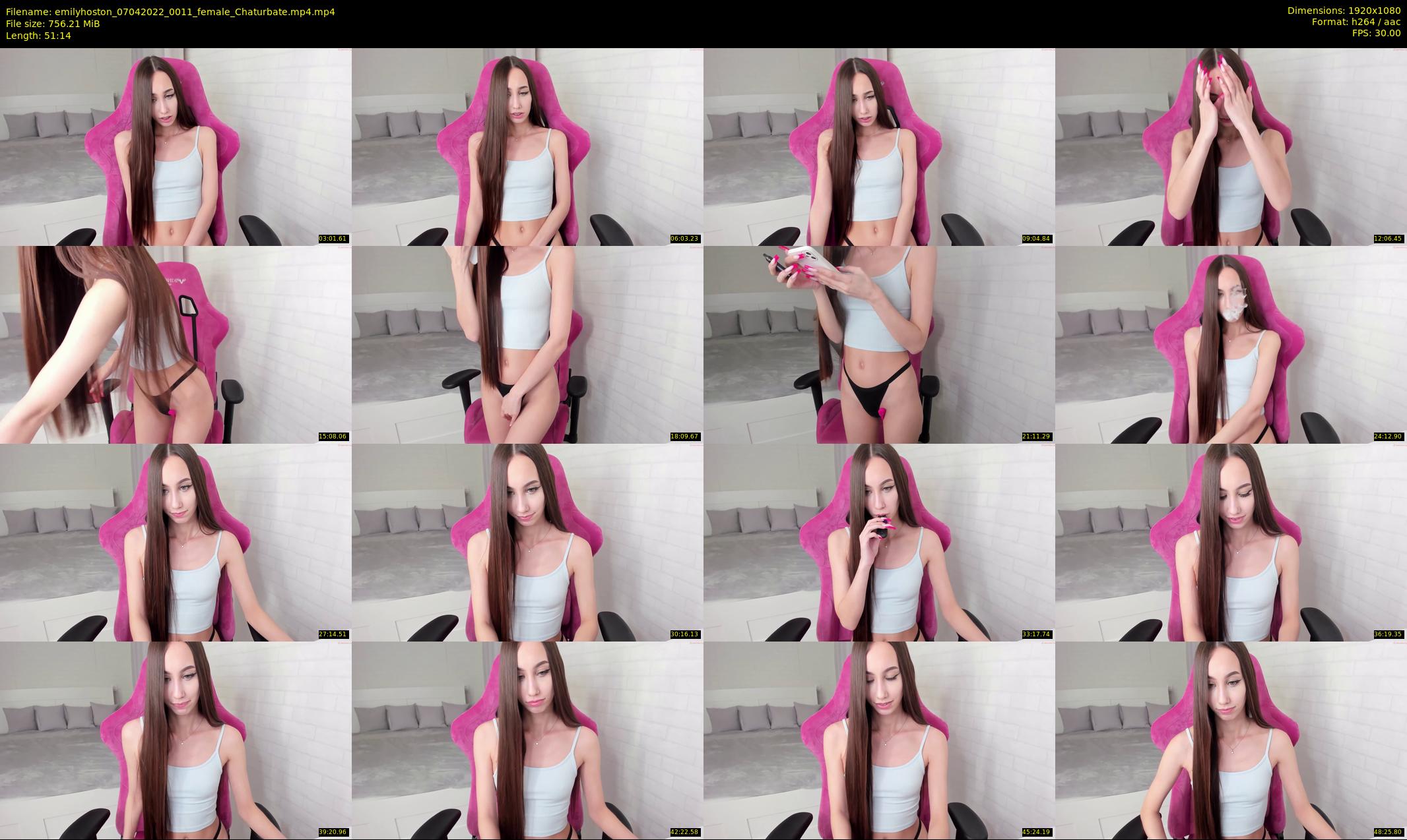 emilyhoston — 52 minute Chaturbate female cam show recording, 1080p, Apr 7, 2022