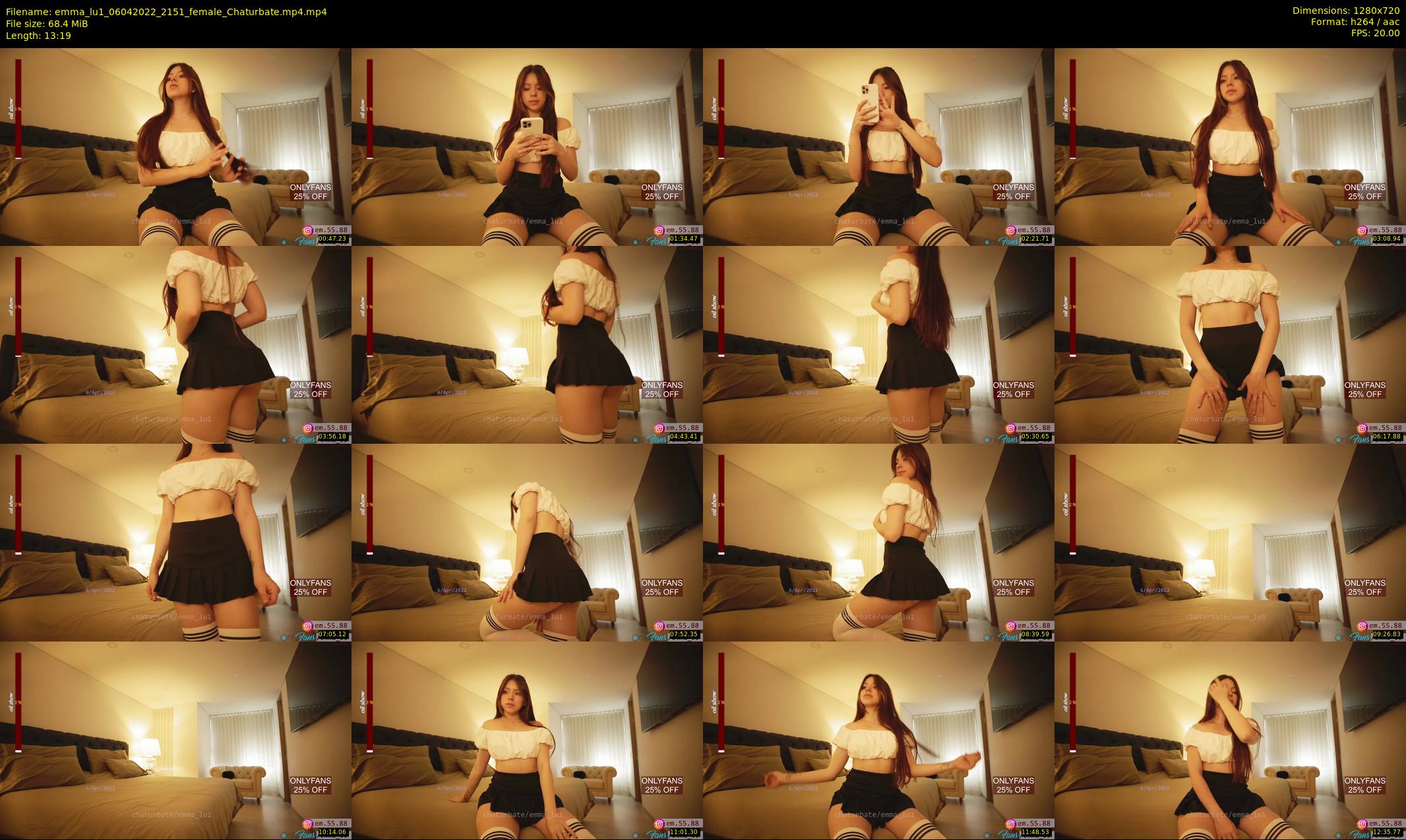 emma_lu1 — 14 minute Chaturbate female cam show recording, 720p, Apr 6, 2022