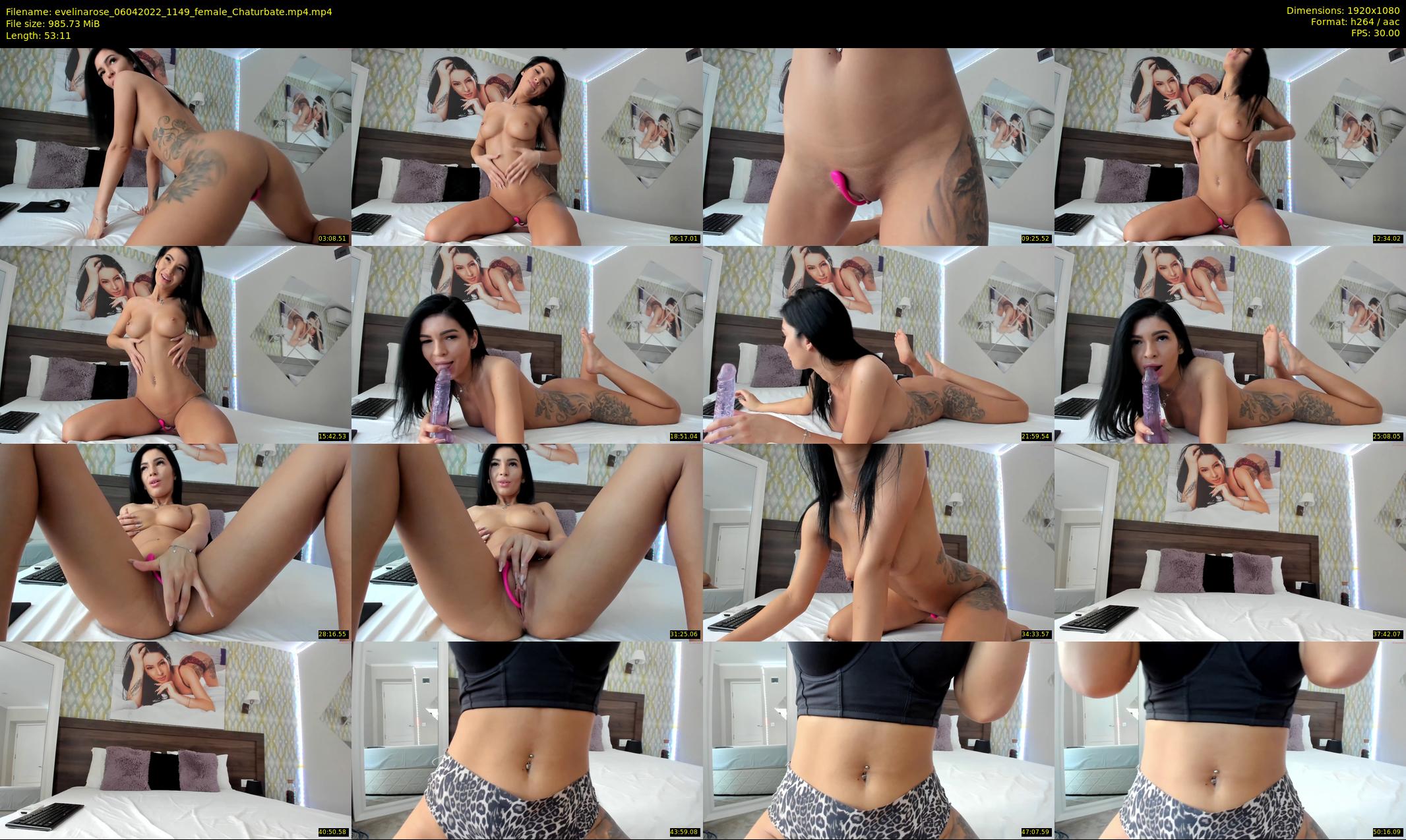 evelinarose — 54 minute Chaturbate female cam show recording, 1080p, Apr 6, 2022