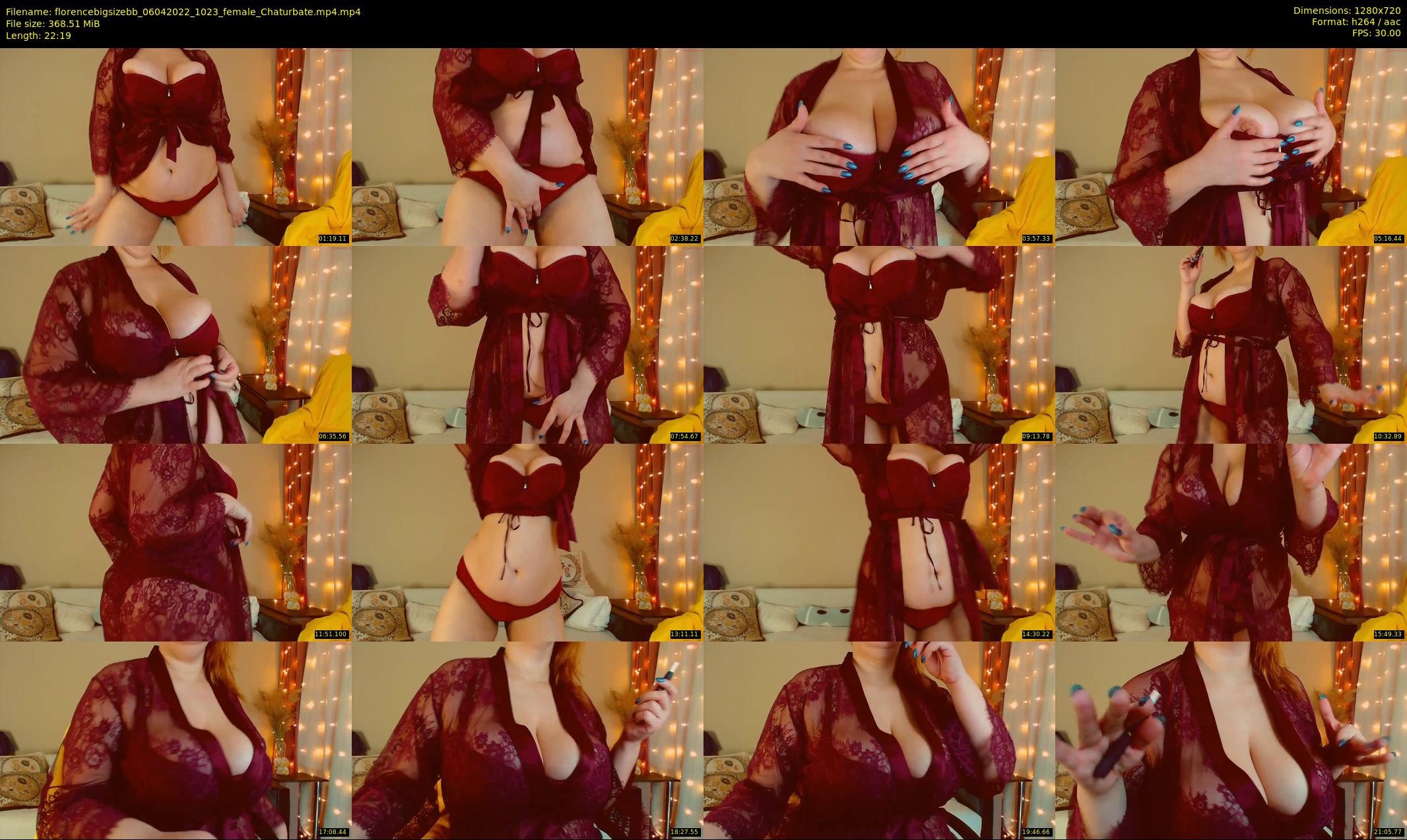 florencebigsizebb — 23 minute Chaturbate female cam show recording, 720p, Apr 6, 2022