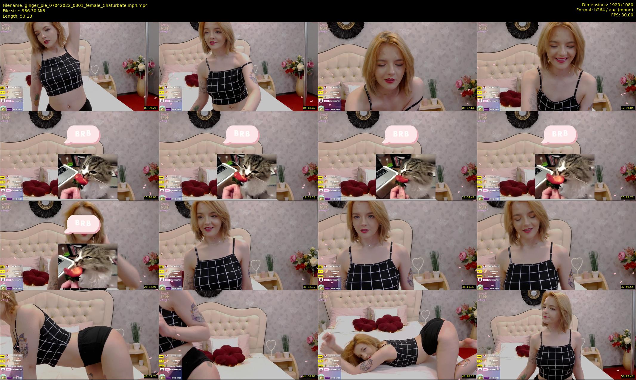 ginger_pie — 54 minute Chaturbate female cam show recording, 1080p, Apr 7, 2022