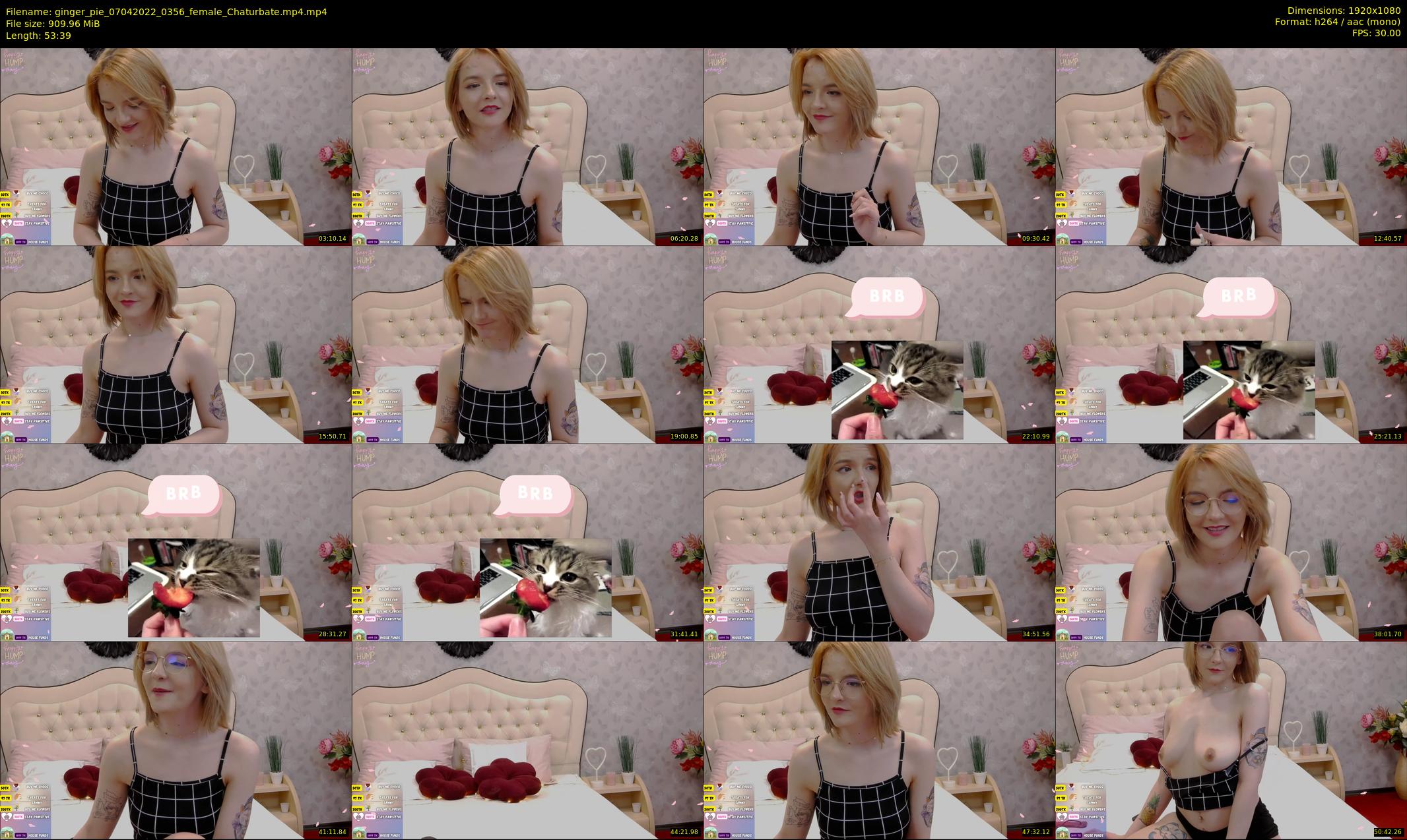 ginger_pie — 54 minute Chaturbate female cam show recording, 1080p, Apr 7, 2022