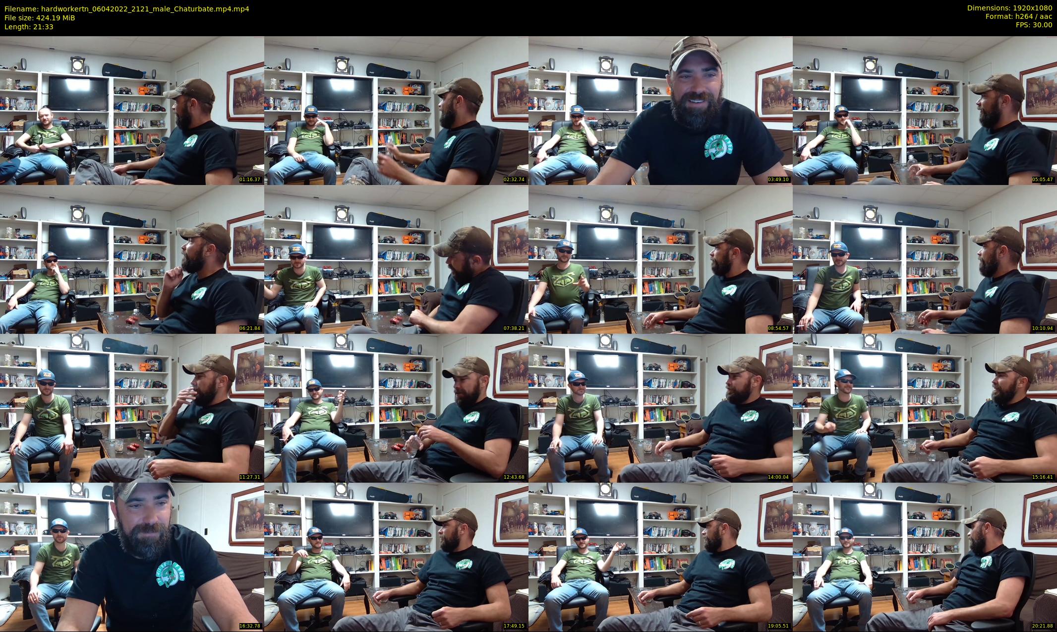 hardworkertn — 22 minute Chaturbate male cam show recording, 1080p, Apr 6, 2022