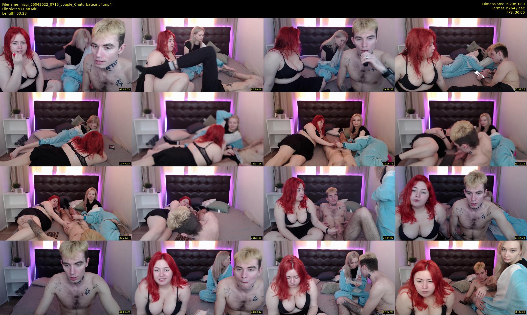 hizgi — 54 minute Chaturbate couple cam show recording, 1080p, Apr 6, 2022