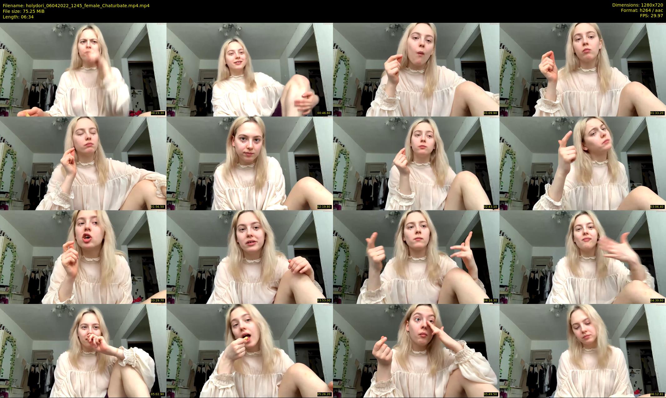 holydori — 7 minute Chaturbate female cam show recording, 720p, Apr 6, 2022