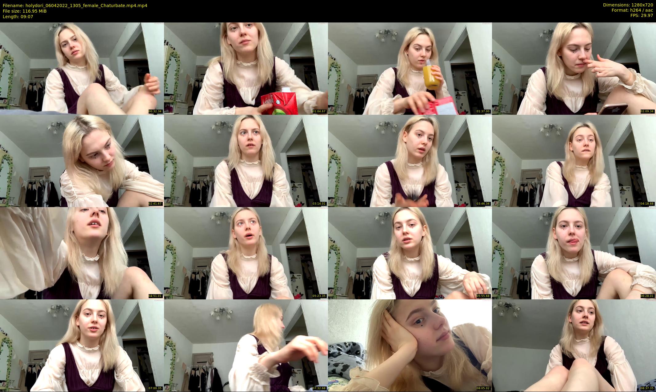 holydori — 10 minute Chaturbate female cam show recording, 720p, Apr 6, 2022