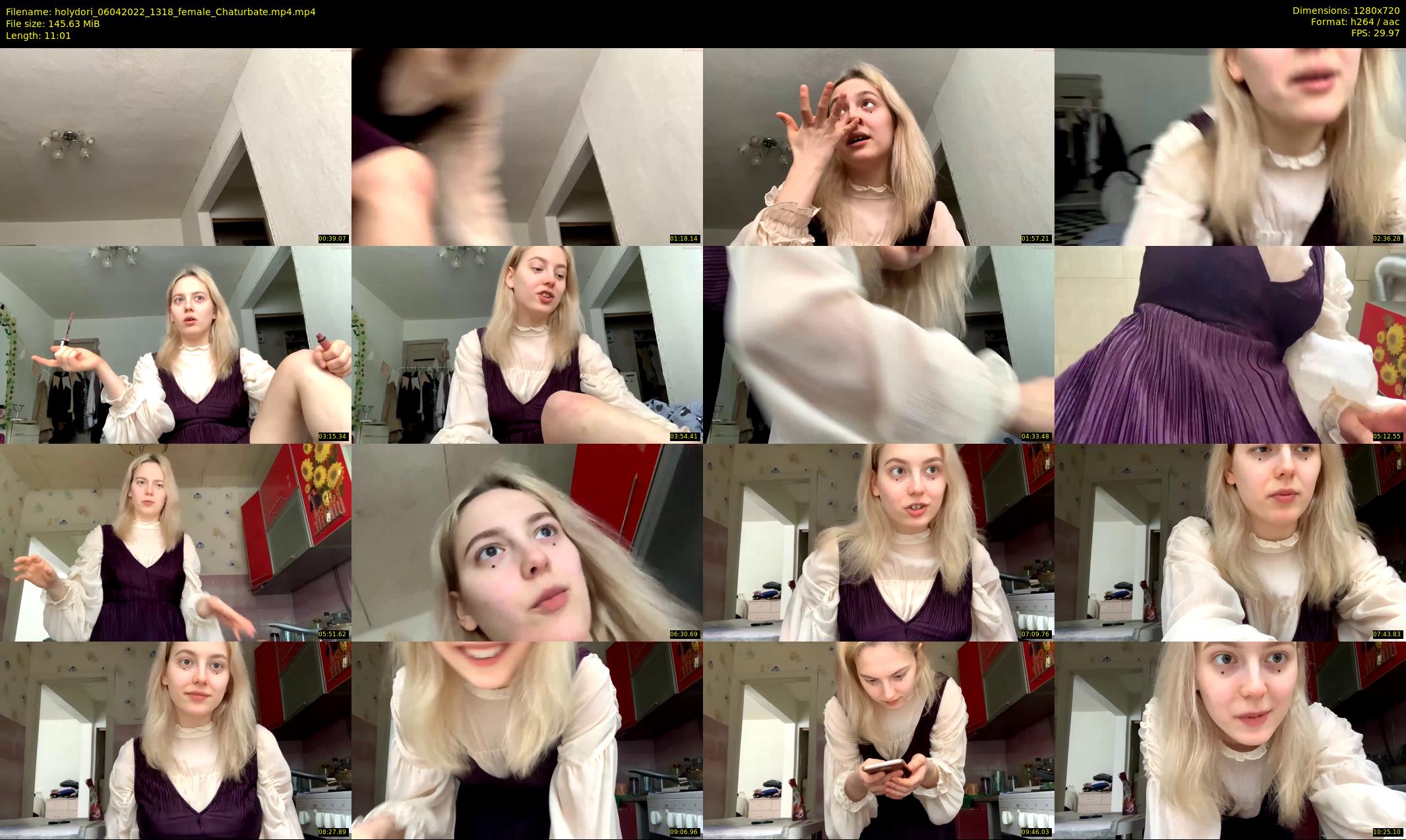 holydori — 12 minute Chaturbate female cam show recording, 720p, Apr 6, 2022