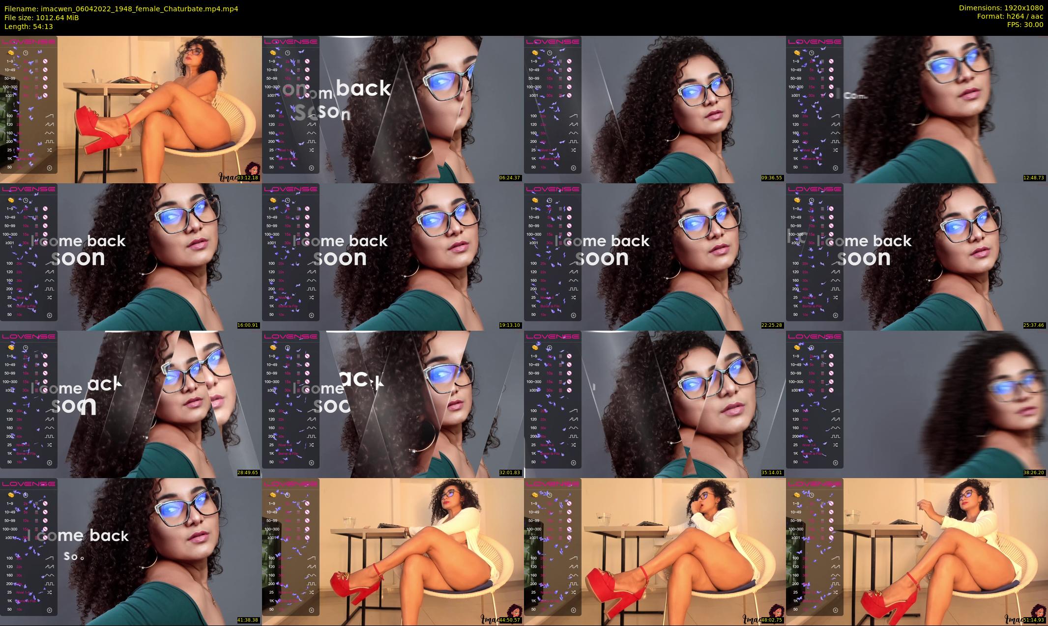 imacwen — 55 minute Chaturbate female cam show recording, 1080p, Apr 6, 2022