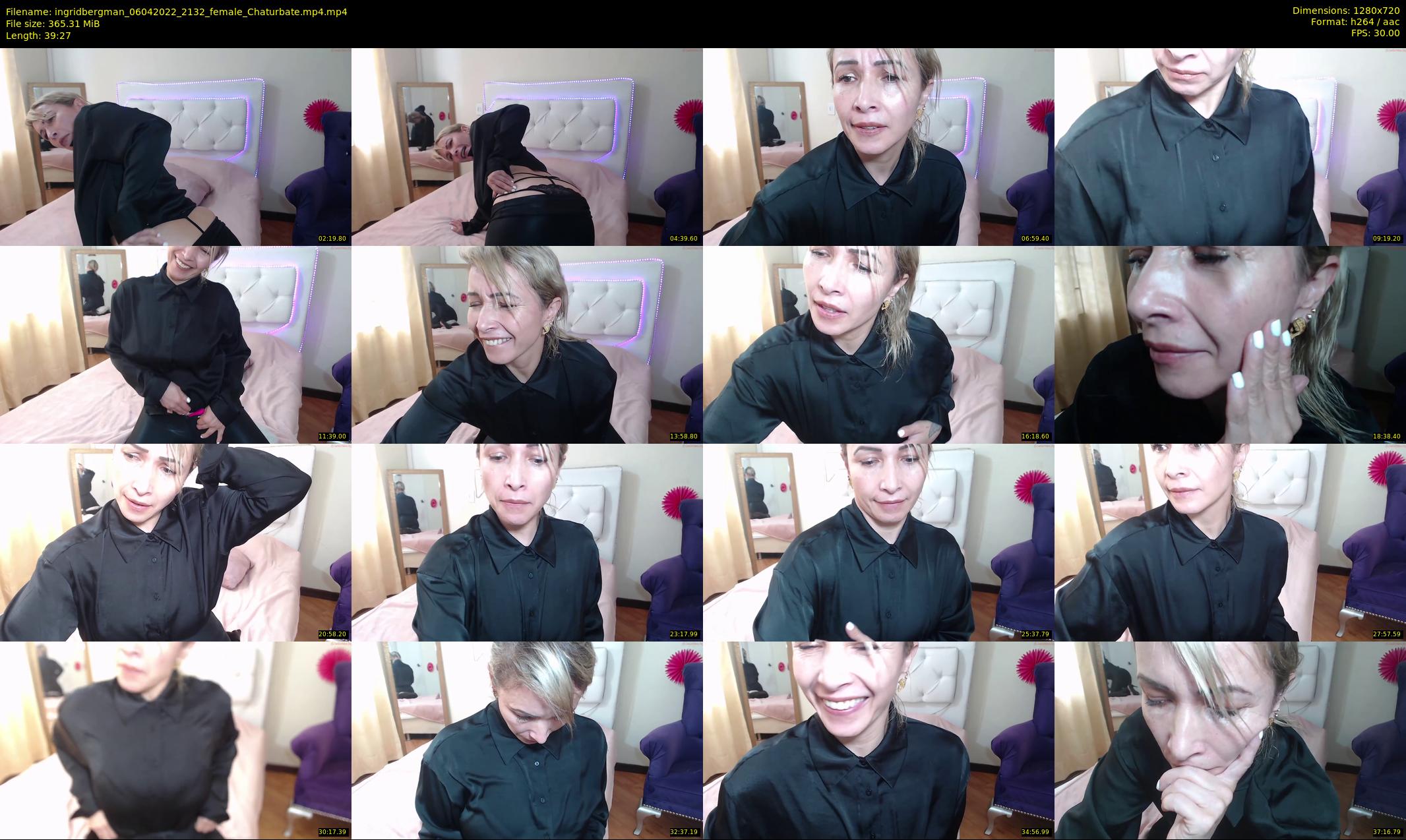 ingridbergman — 40 minute Chaturbate female cam show recording, 720p, Apr 6, 2022