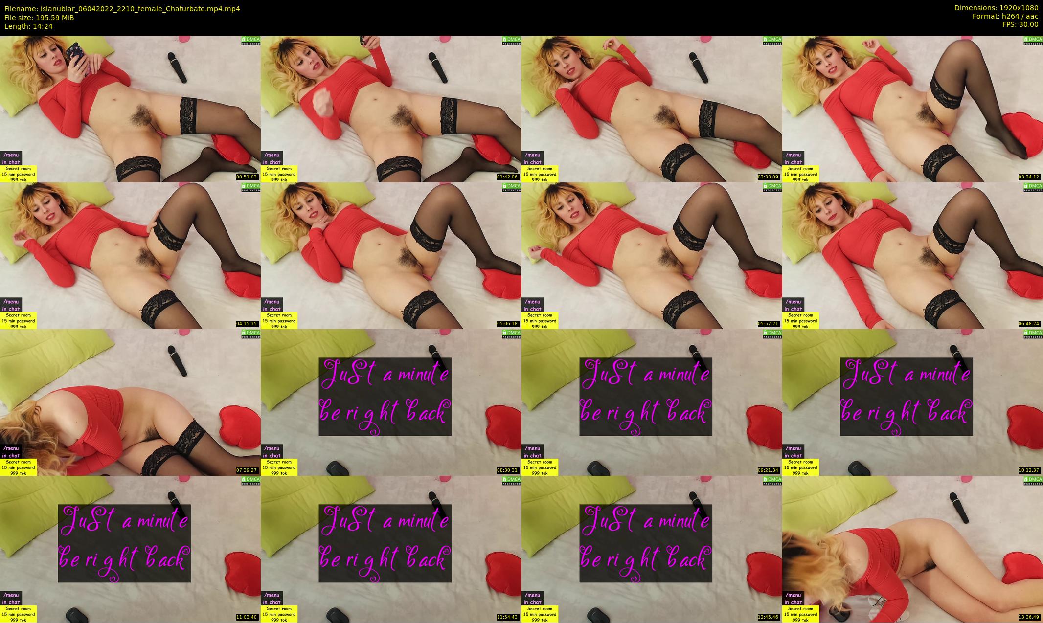 islanublar — 15 minute Chaturbate female cam show recording, 1080p, Apr 6, 2022