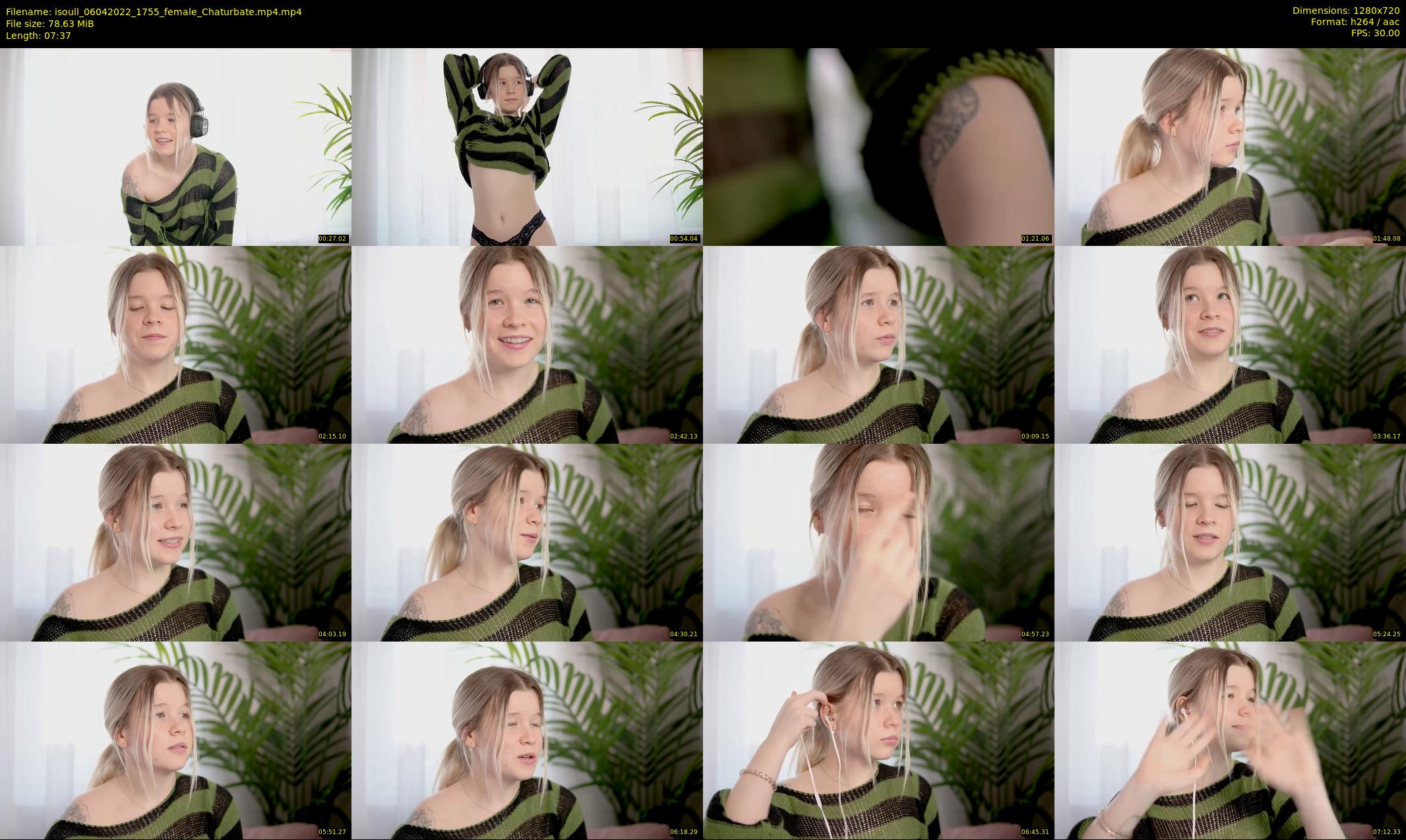 isoull — 8 minute Chaturbate female cam show recording, 720p, Apr 6, 2022