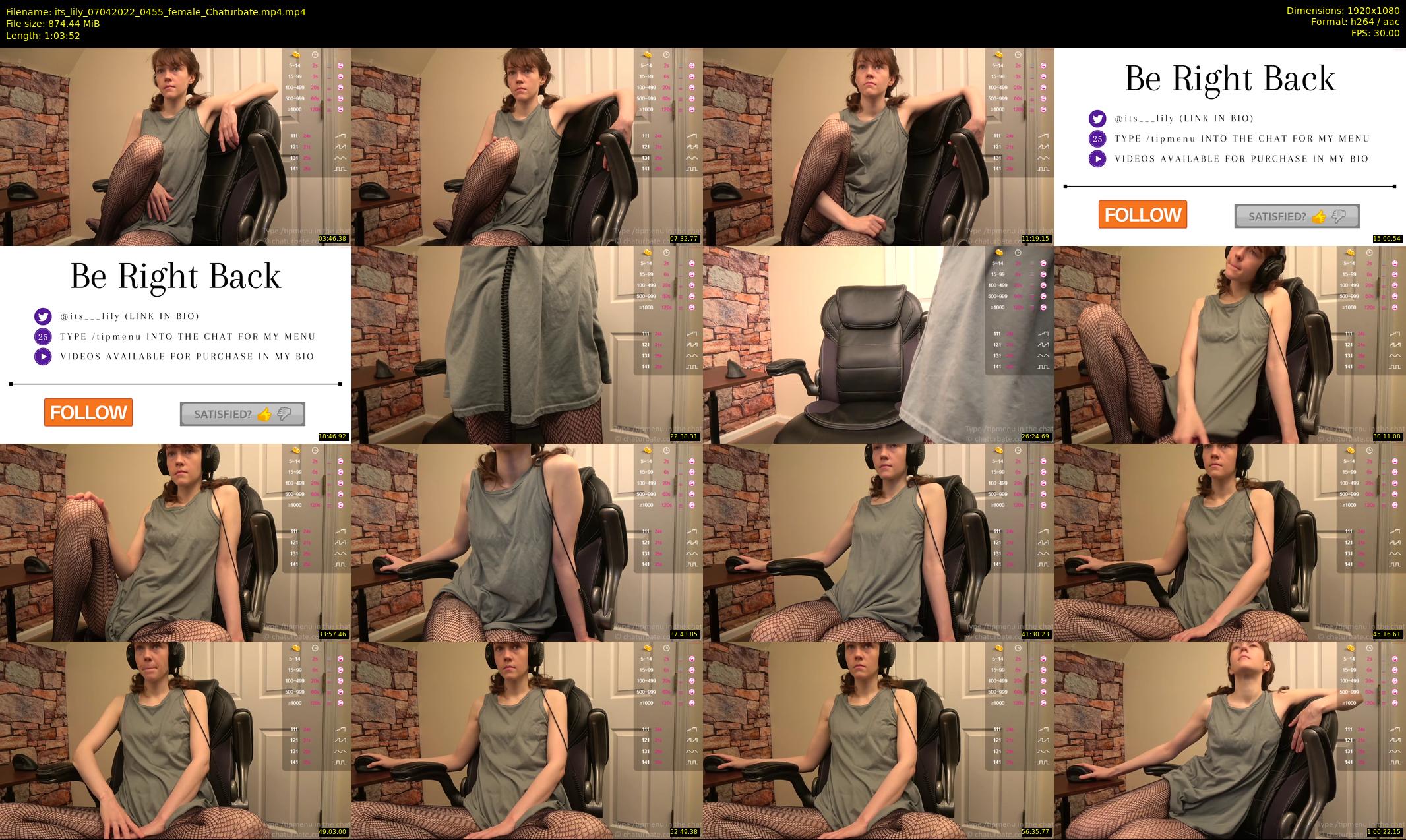 its_lily — 64 minute Chaturbate female cam show recording, 1080p, Apr 7, 2022