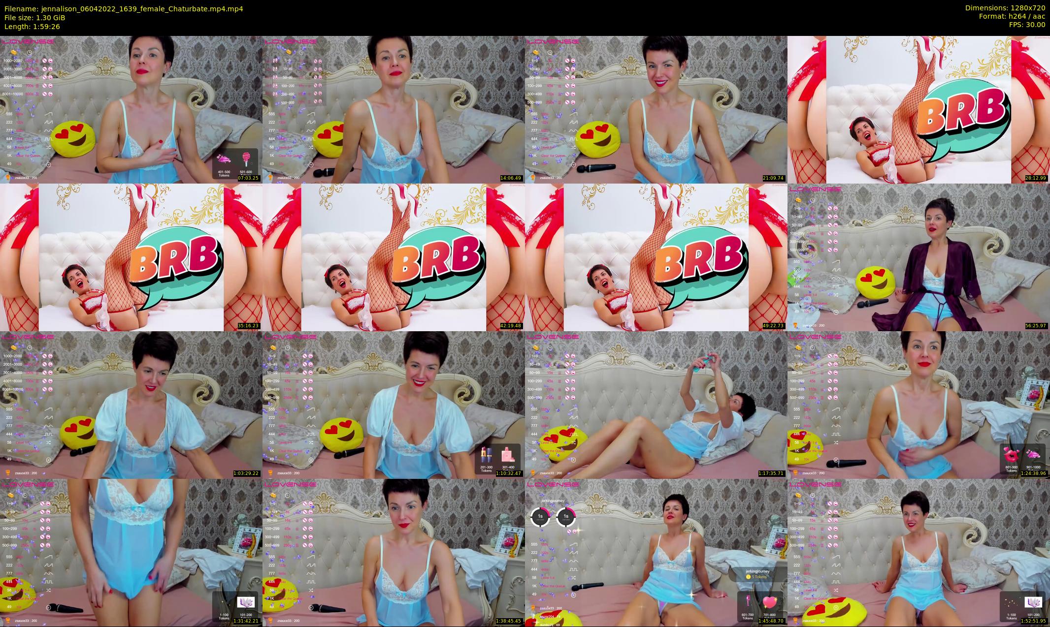 jennalison — 120 minute Chaturbate female cam show recording, 720p, Apr 6, 2022