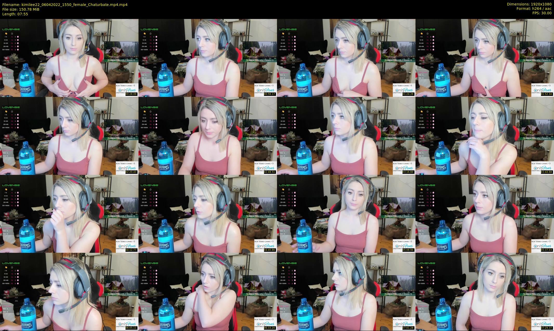 kimilee22 — 8 minute Chaturbate female cam show recording, 1080p, Apr 6, 2022