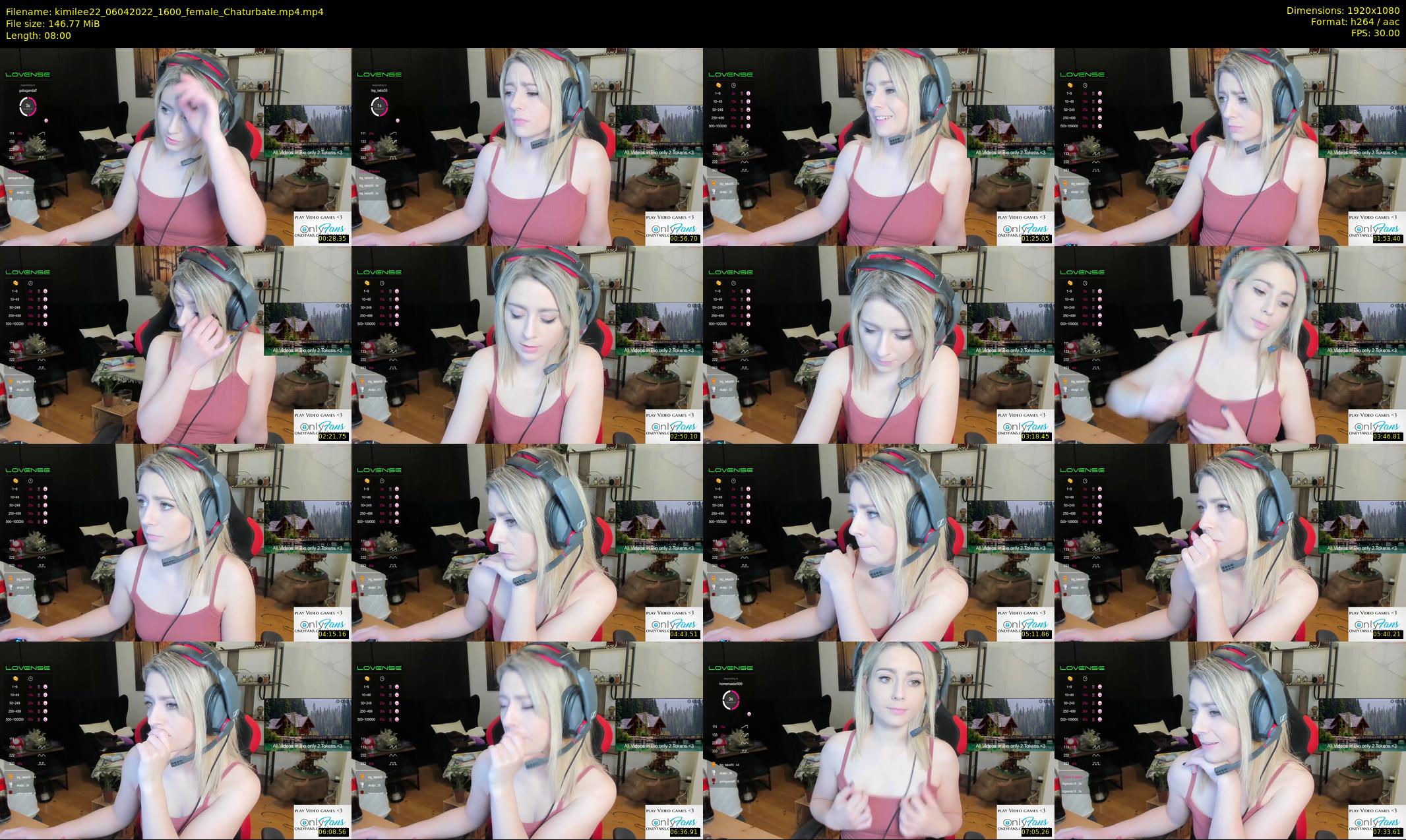 kimilee22 — 8 minute Chaturbate female cam show recording, 1080p, Apr 6, 2022