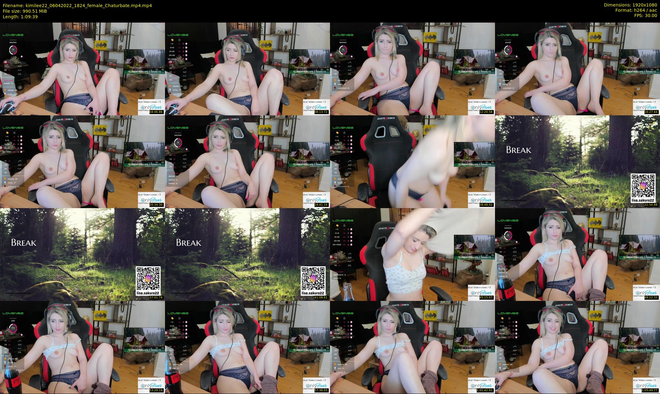 kimilee22 — 70 minute Chaturbate female cam show recording, 1080p, Apr 6, 2022