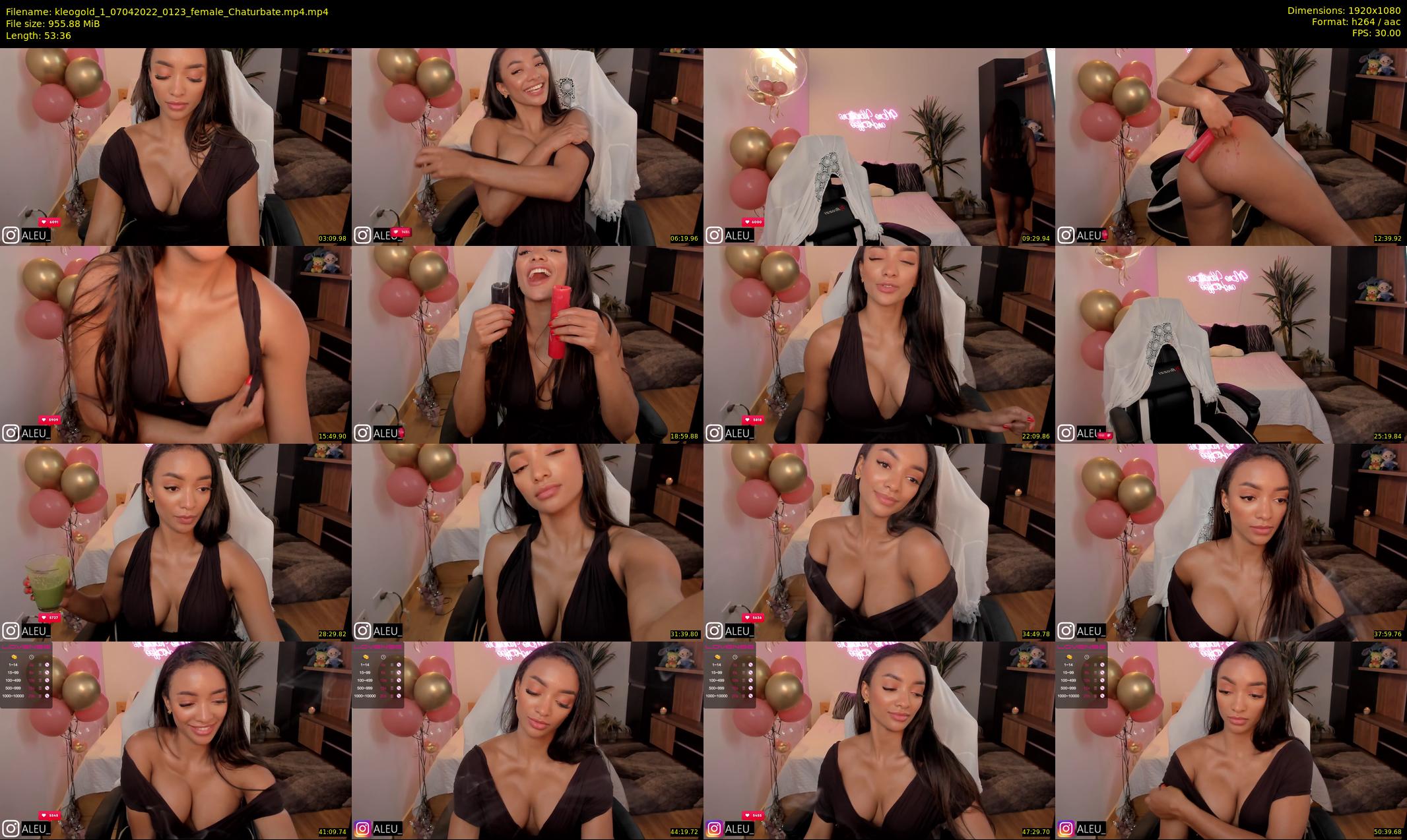 kleogold_1 — 54 minute Chaturbate female cam show recording, 1080p, Apr 7, 2022