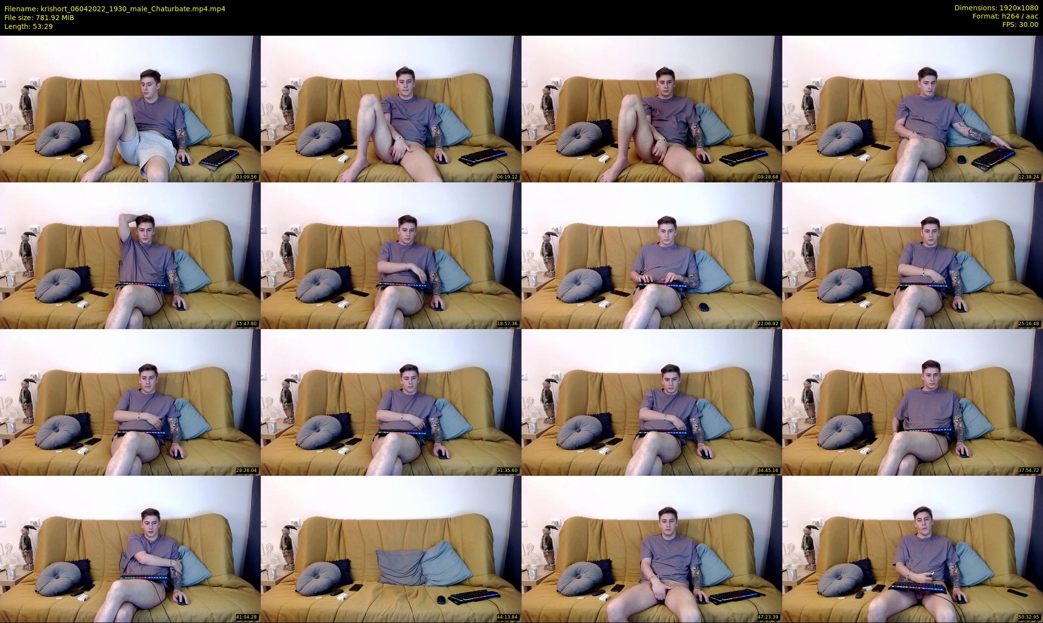 krishort — 54 minute Chaturbate male cam show recording, 1080p, Apr 6, 2022