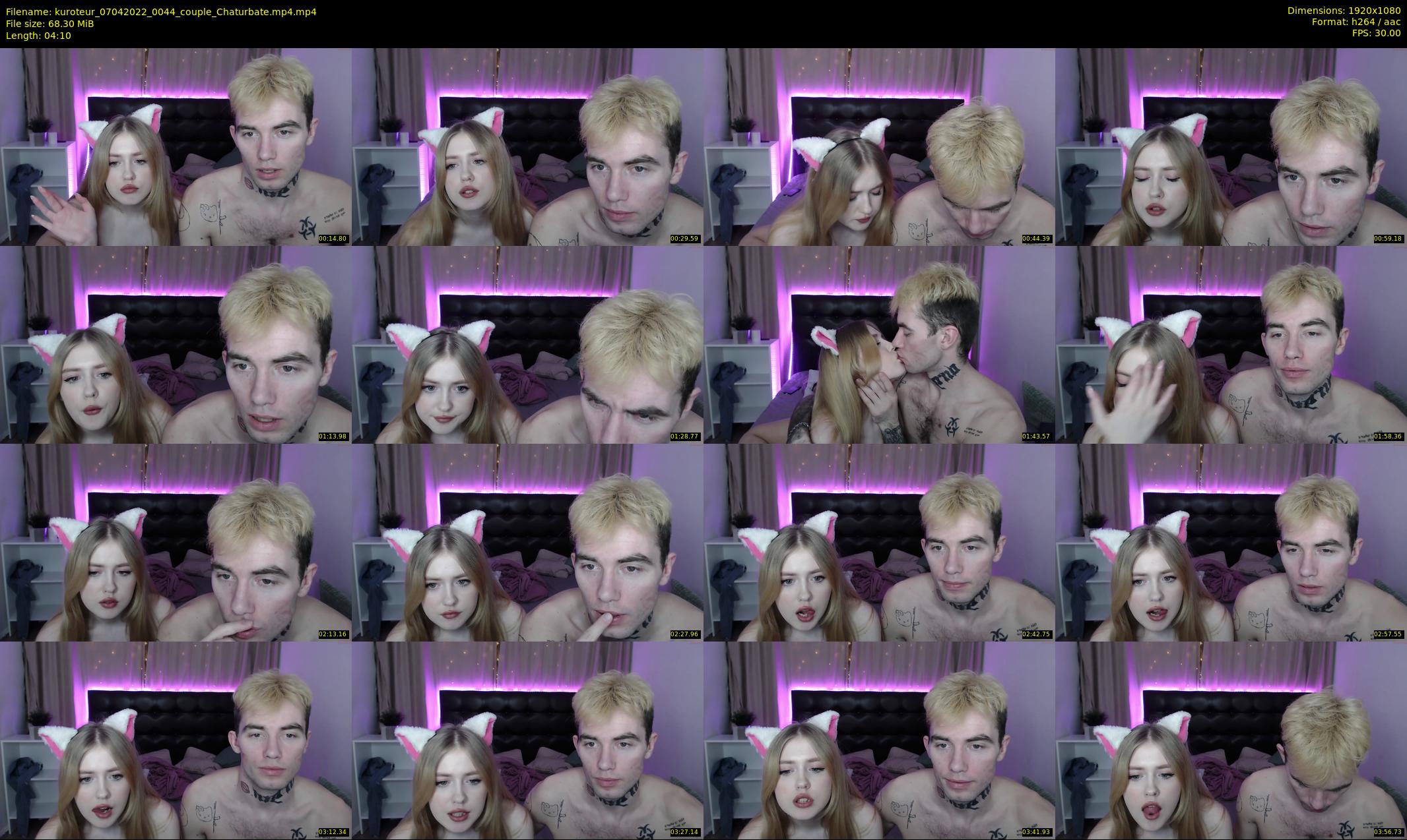 kuroteur — 5 minute Chaturbate couple cam show recording, 1080p, Apr 7, 2022