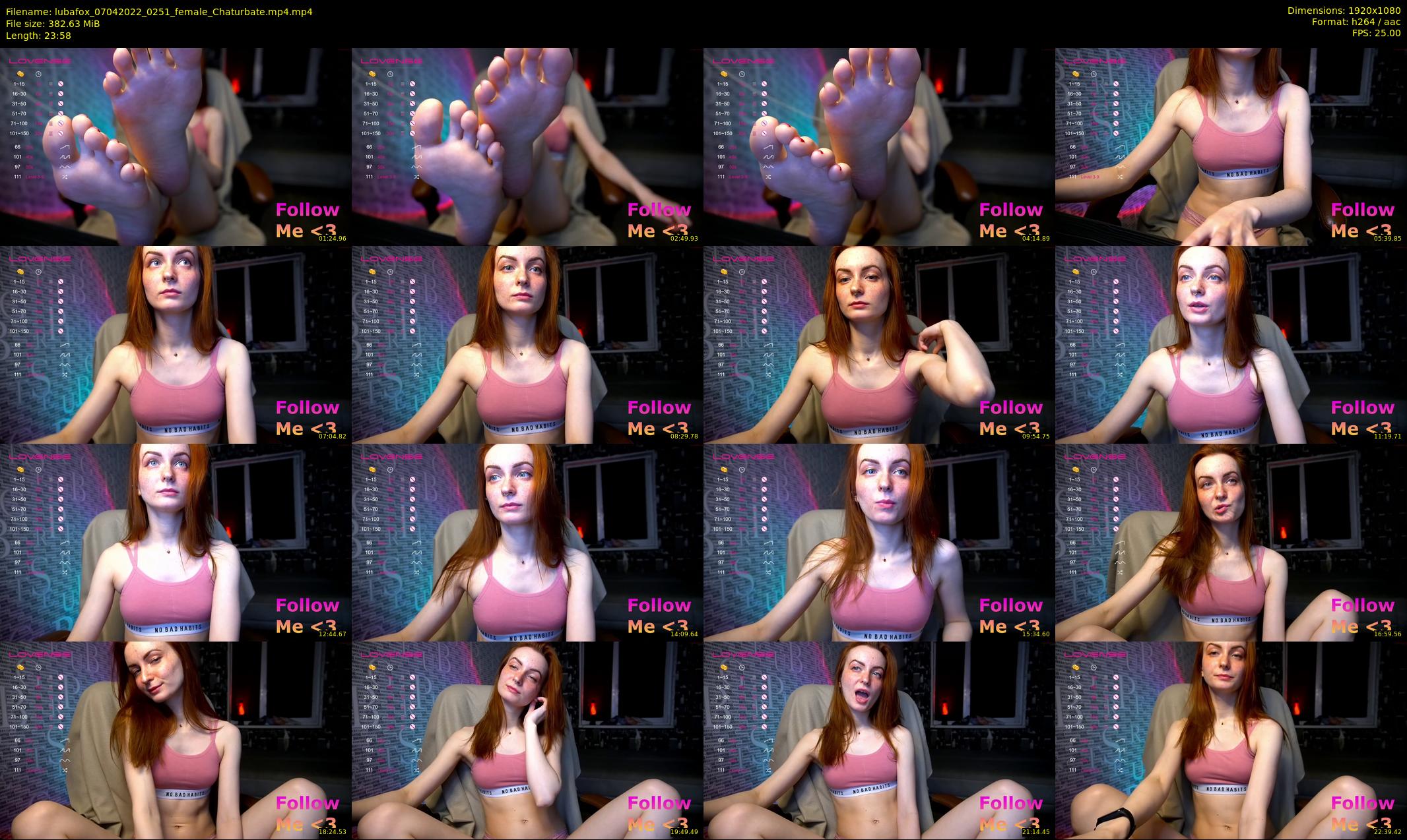 lubafox — 24 minute Chaturbate female cam show recording, 1080p, Apr 7, 2022