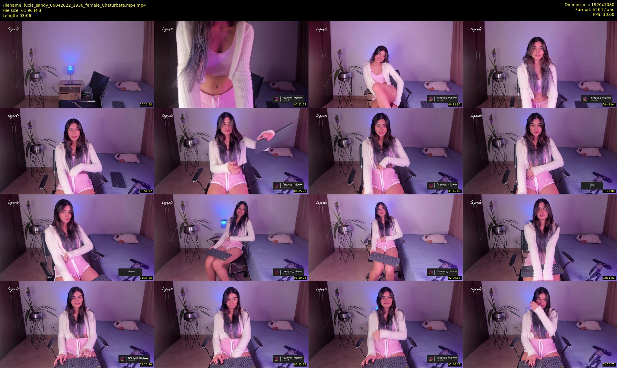 lucia_sandy — 4 minute Chaturbate female cam show recording, 1080p, Apr 6, 2022