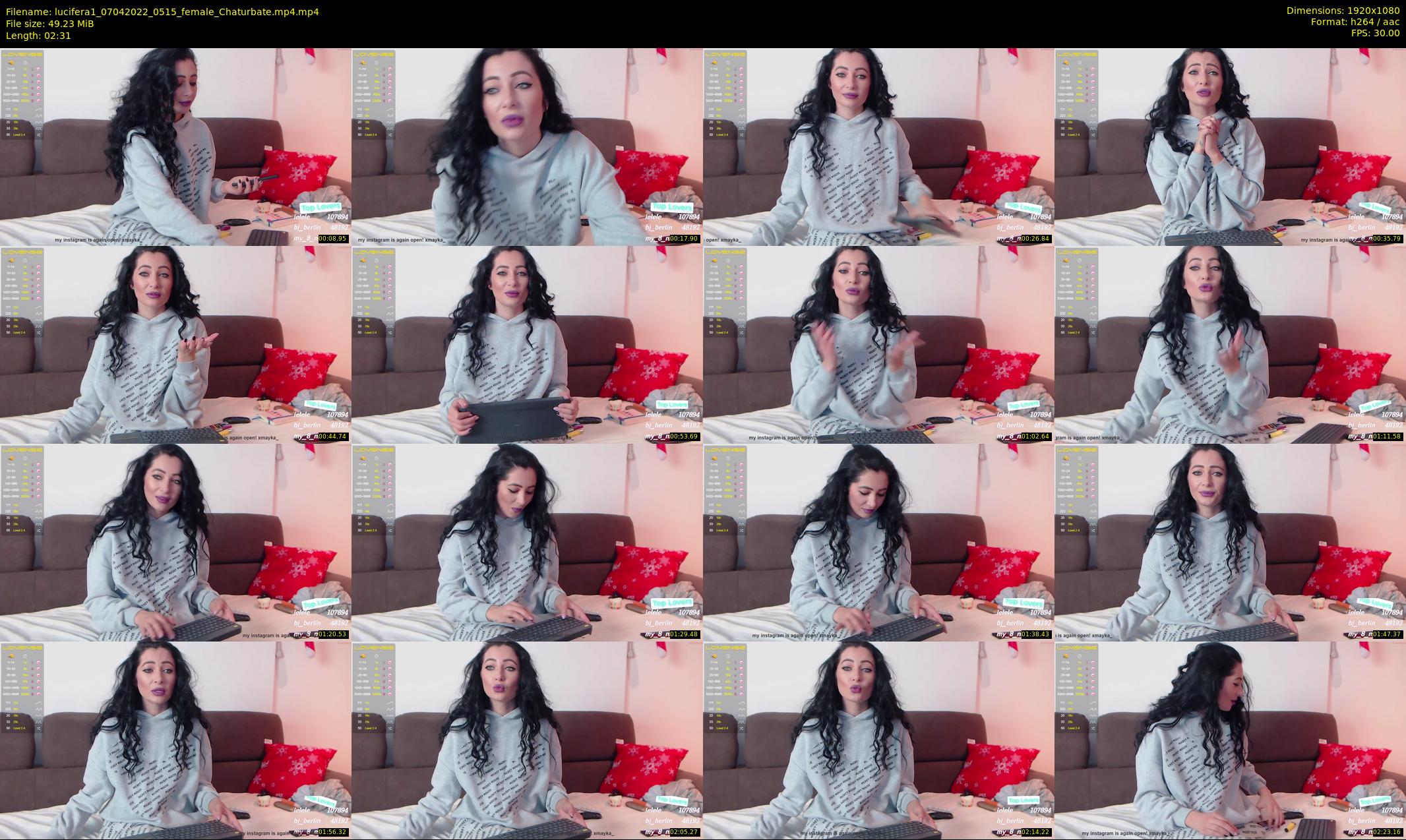 lucifera1 — 3 minute Chaturbate female cam show recording, 1080p, Apr 7, 2022